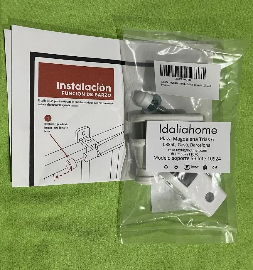 IDALIAHOME metallist rõdupiirde kinnitused — tugev ja stiilne – pakend ja tarvikud