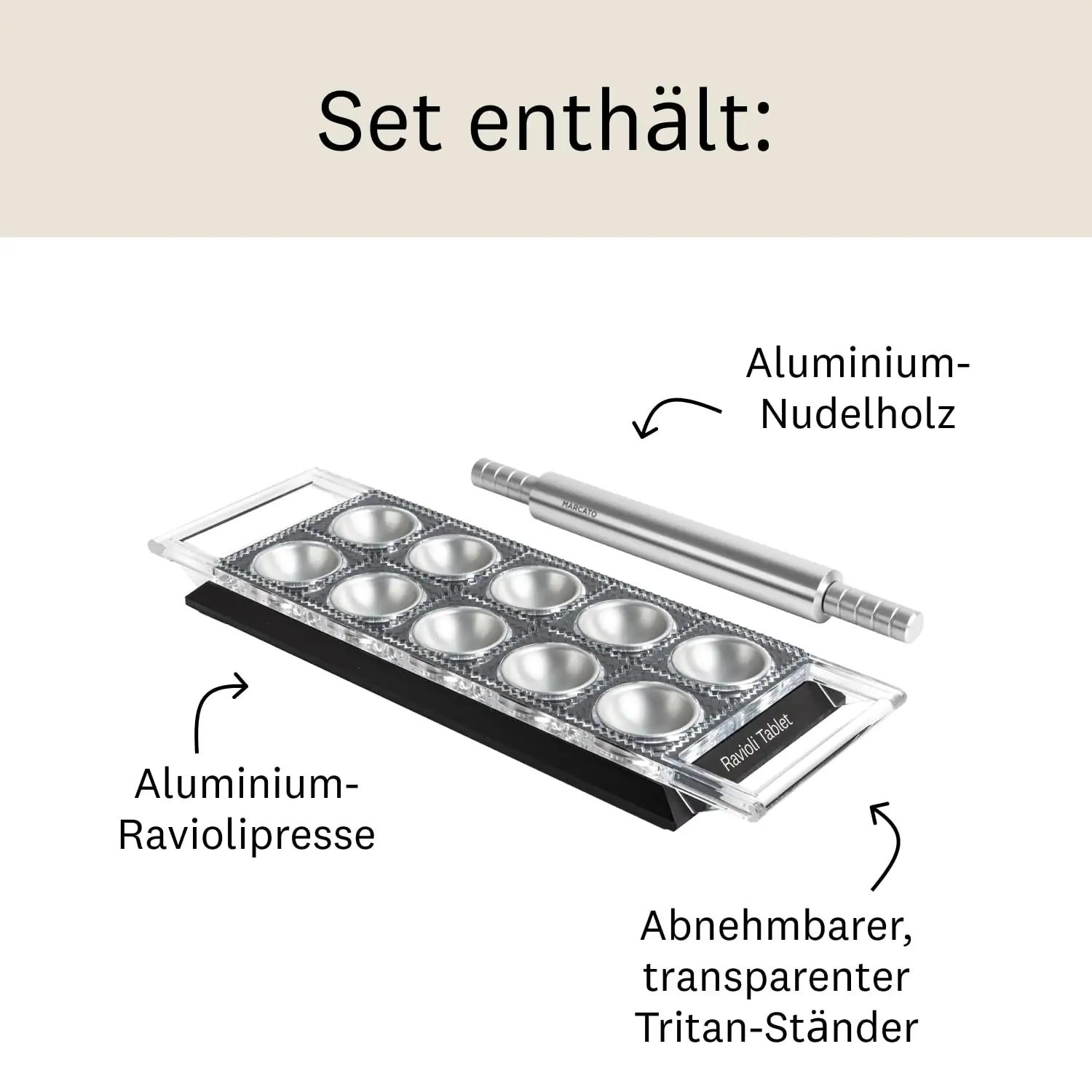 MARCATO kvaliteetne raviolivorm ja rullmaterjalide komplekt – lisavaade