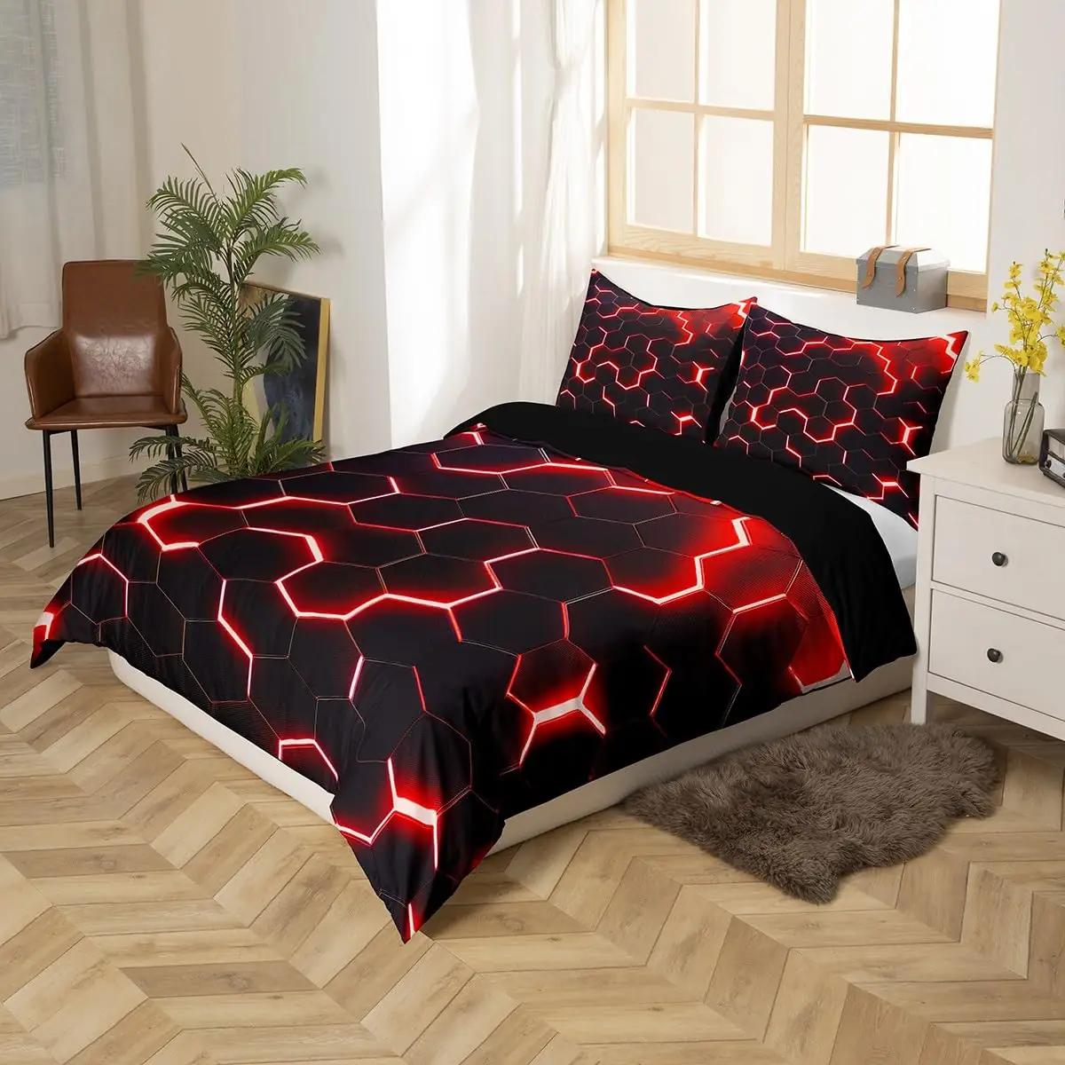 Homewish modernne lastevoodipesu 140×200 cm punane-must – pakend ja tarvikud