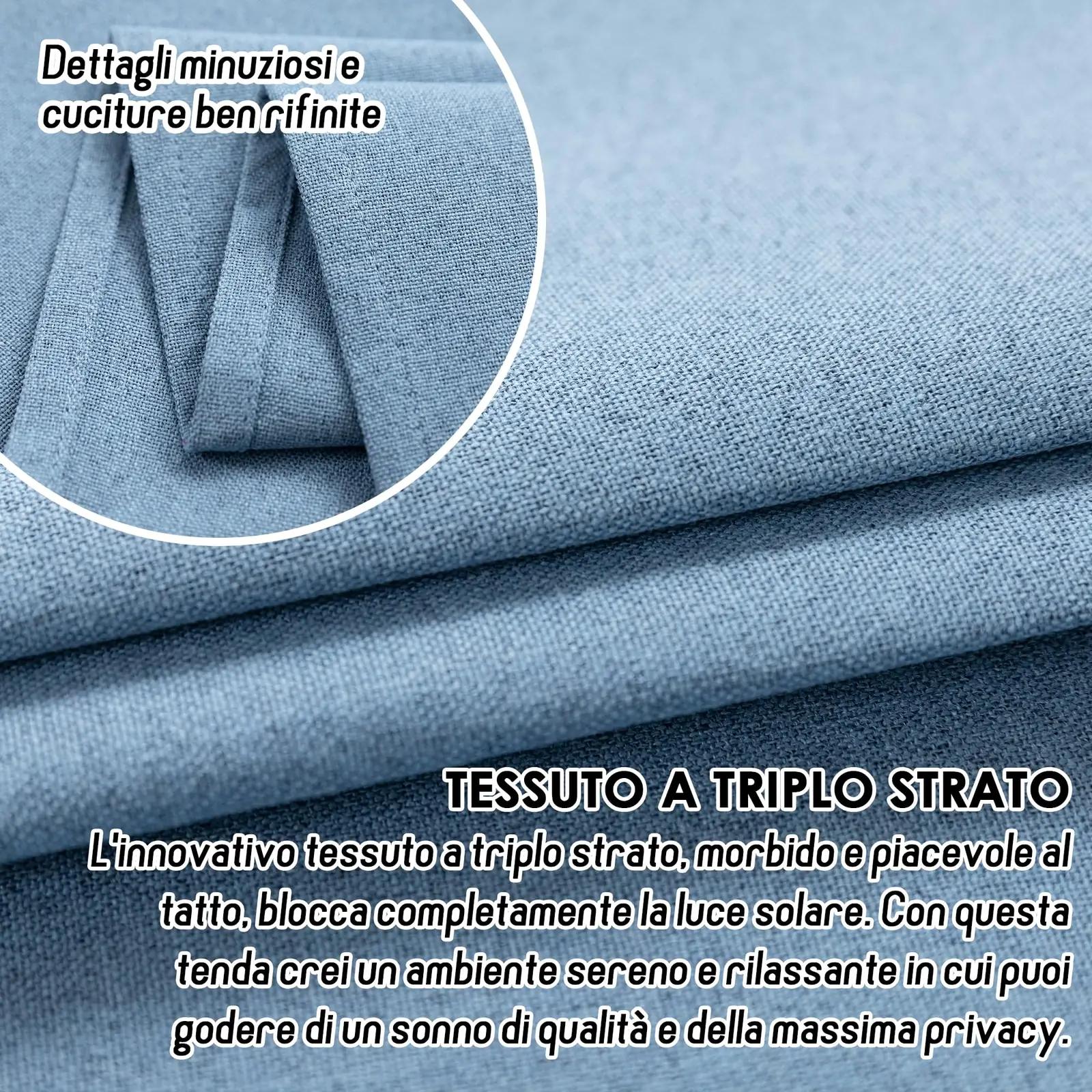GIRASOLE HOME teraapiline termo-kardin denimist — tumevalguse – pilt 7