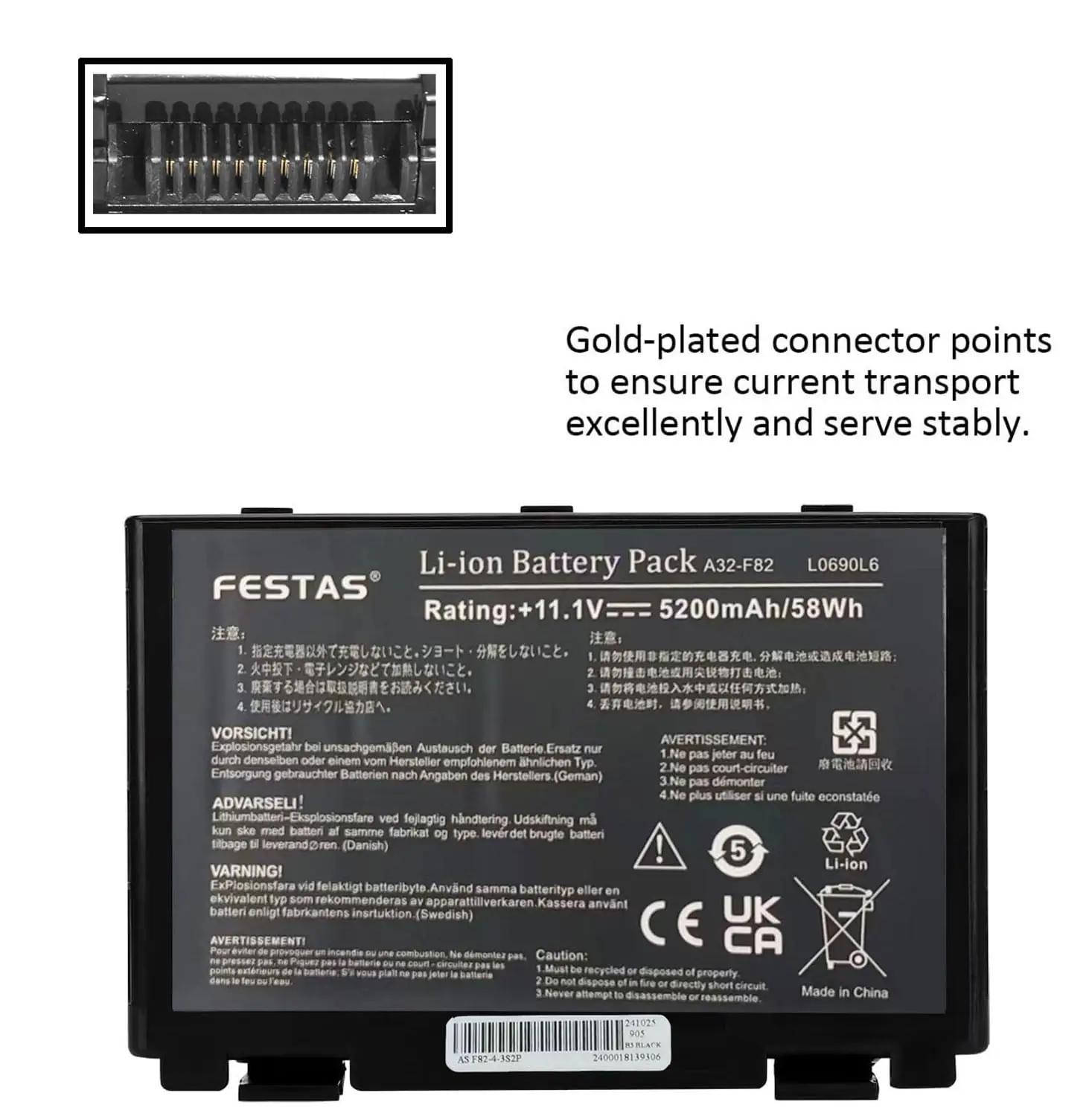 FESTAS vastupidav 5200 mAh sülearvuti aku ASUS-ile – pilt 6