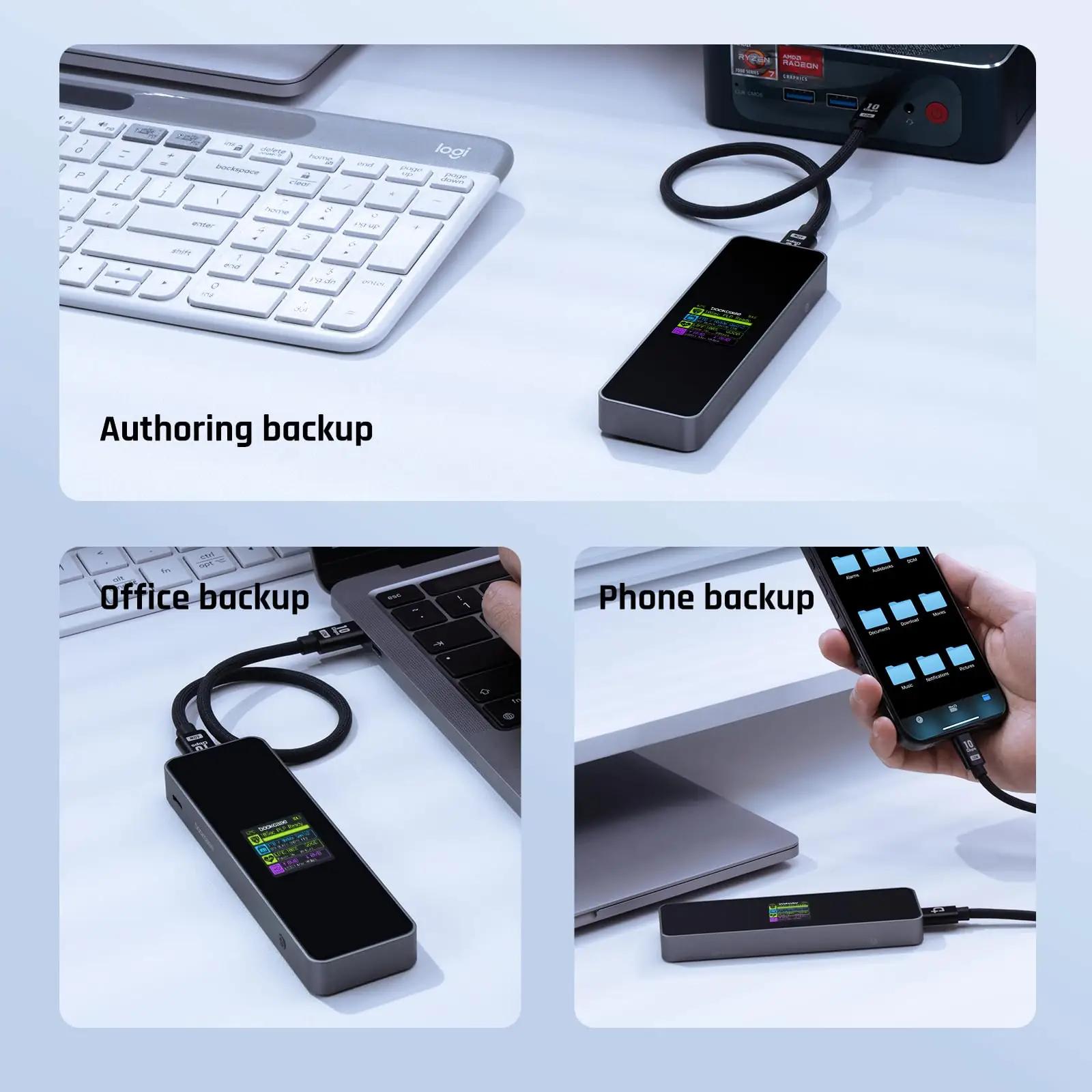 DockCase alumiiniumist SSD-korpus – kaitse ja kiire andmeedastus – pilt 8
