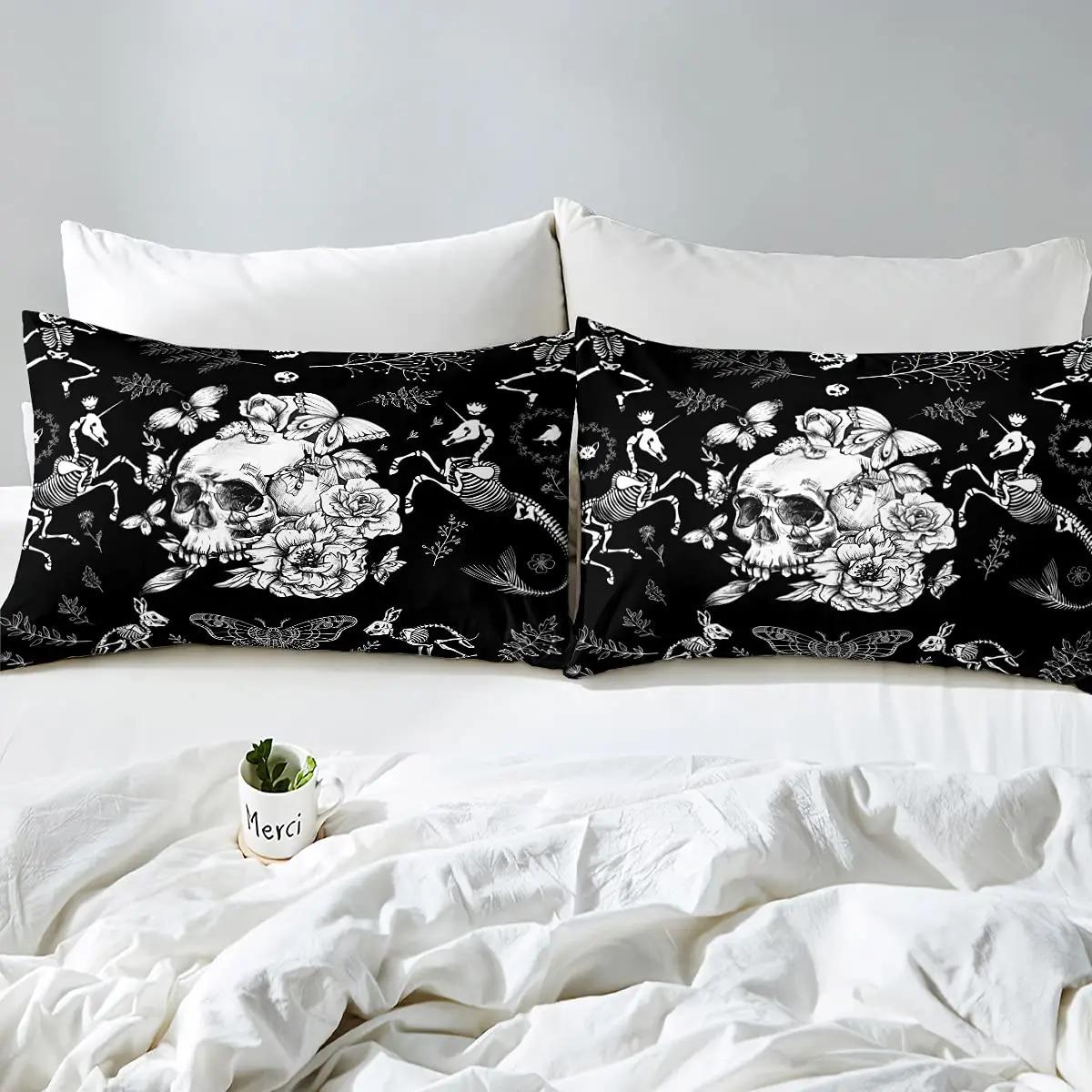 Homemissing pehme mikrofibra voodipesu 200×200 cm — goth-stiil – kasutusnäide