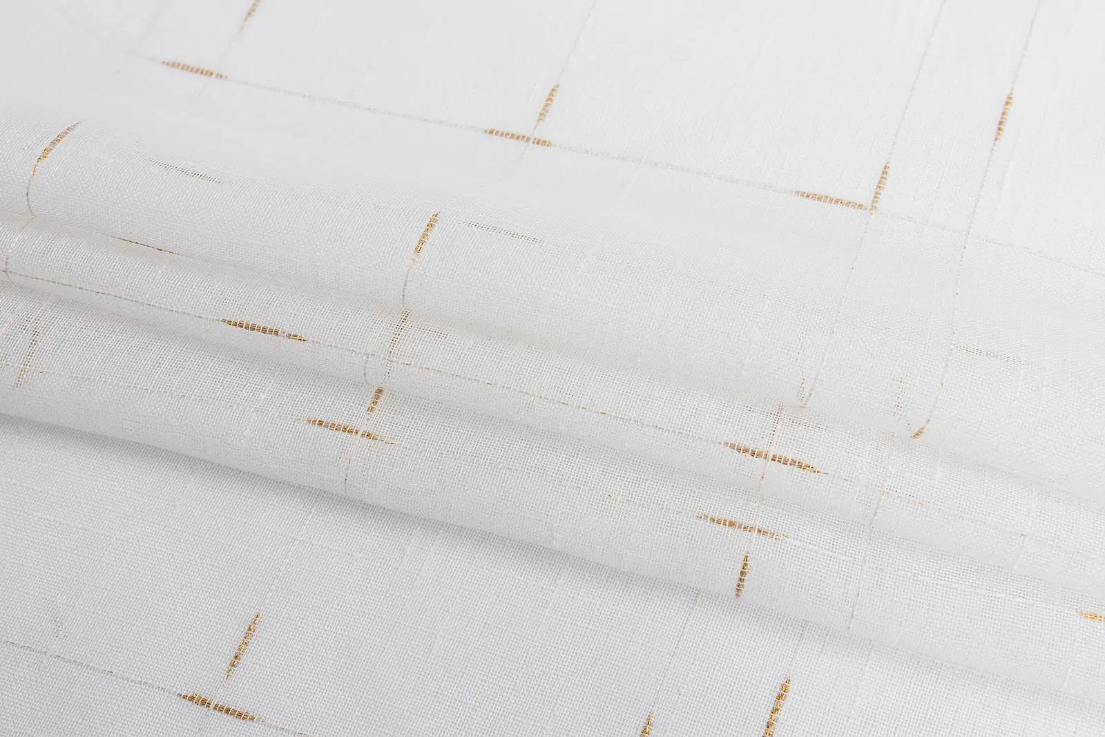GIRASOLE HOME kuldse tikandiga poolläbipaistev kardin 70×150 – pilt 8