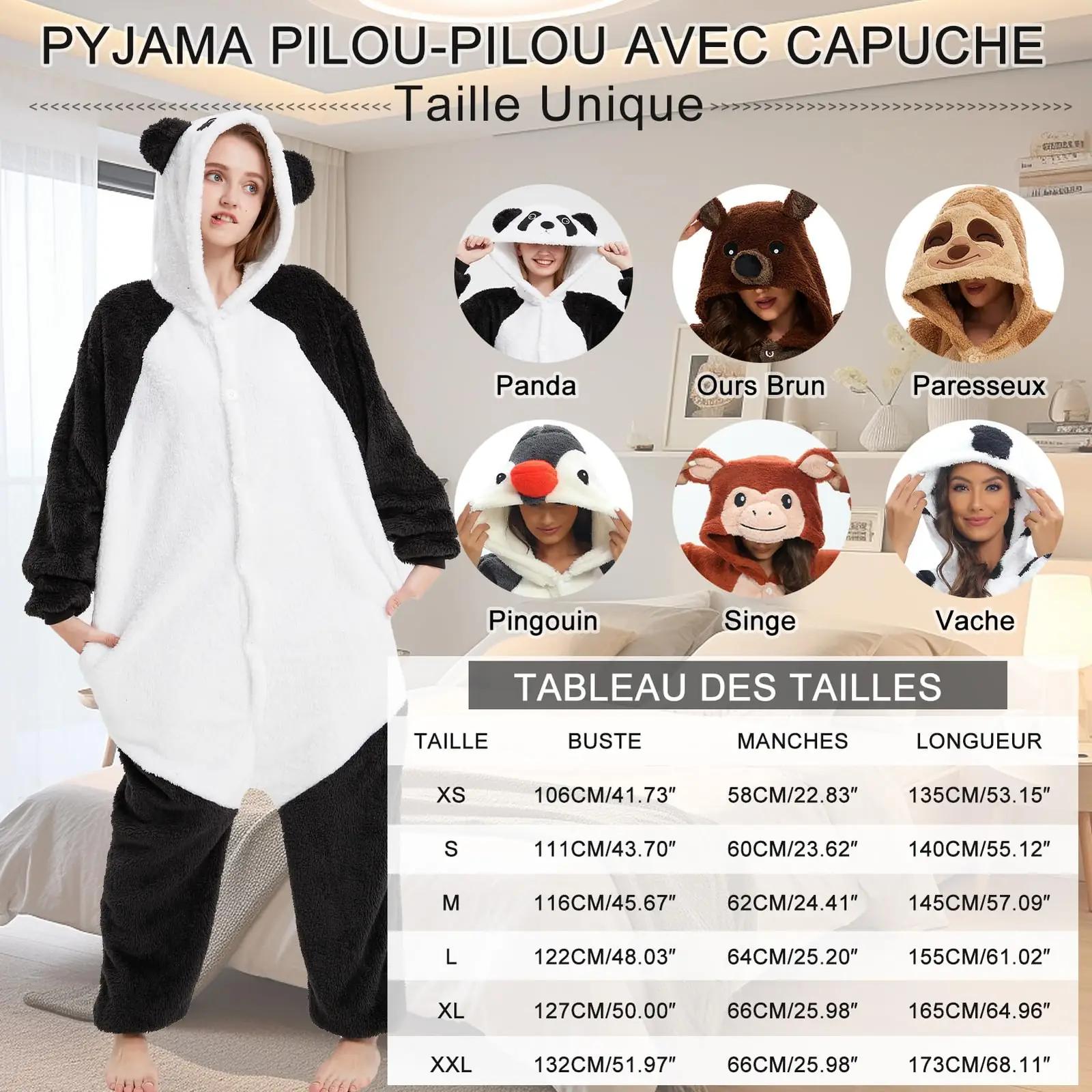 Luojida pehme pandaülikond — soe pidulik onesie kingitus – pilt 6