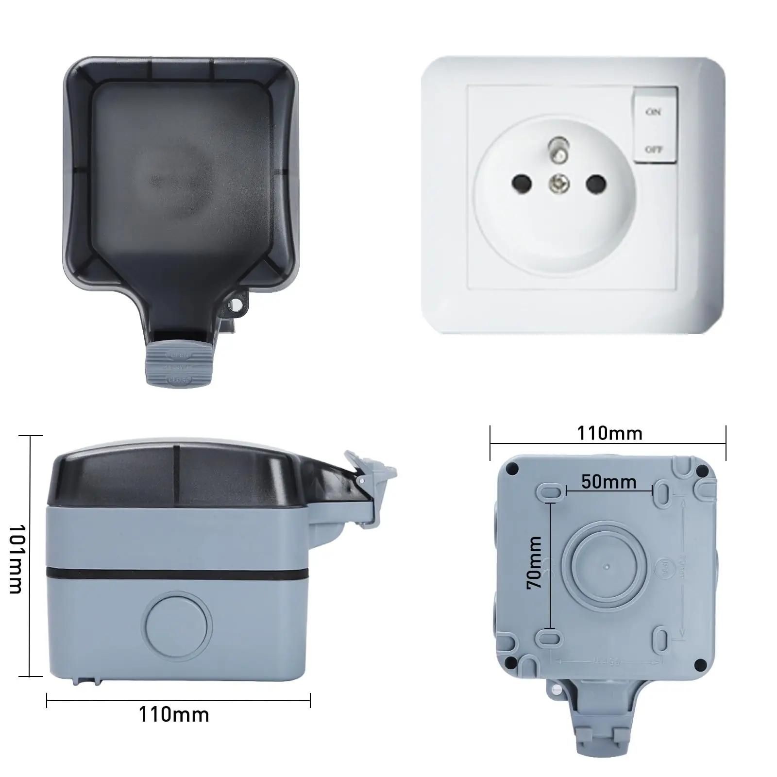 JOYELEC veekindel aiasisend IP66 kahepesaline pistikukarp – pilt 9