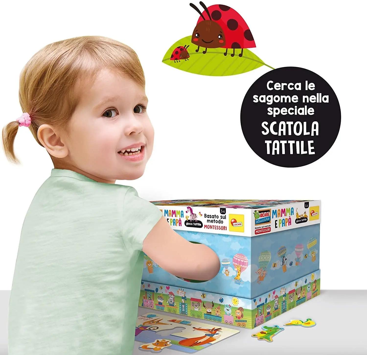 Liscianigiochi Montessori mäng – arendav pappmäng 3–6a – detailne vaade