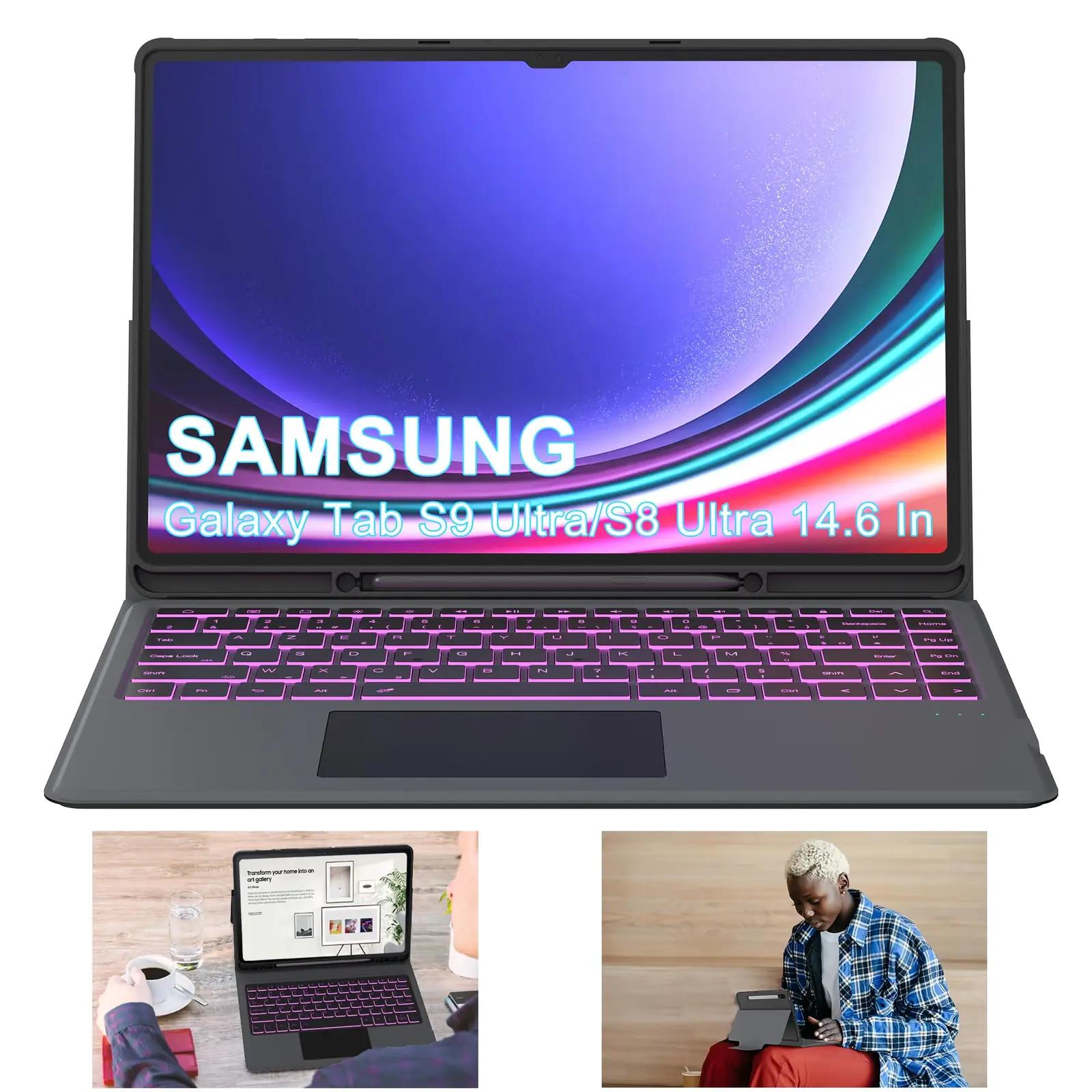 VANKEYPAD kaitsev klaviatuurikaan Samsung Tab Ultra – heletaust – pilt 9
