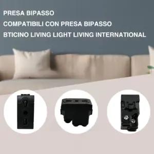 VOLTIX 4 Pezzi Presa Bipasso pistikupesad – detailne lähivaade