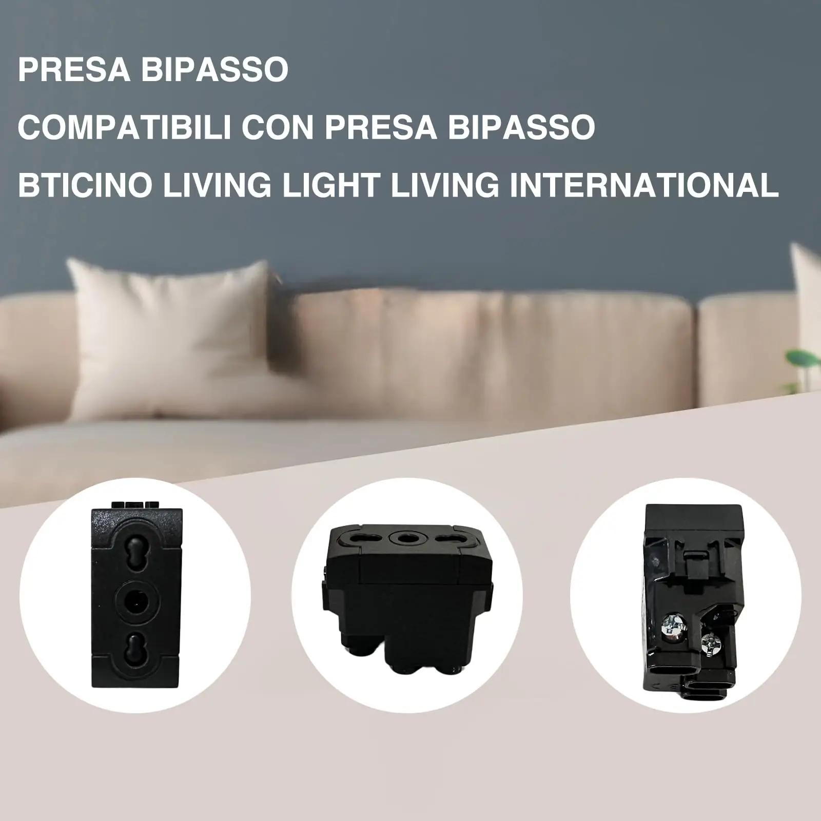 VOLTIX 4 Pezzi Presa Bipasso pistikupesad – detailne lähivaade