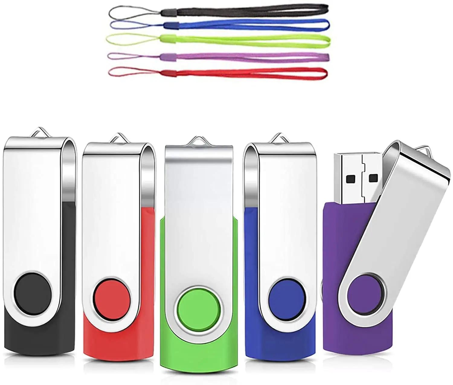 AreTop mitmevärviline USB-mälupulk 32 GB, komplekt 5 tk