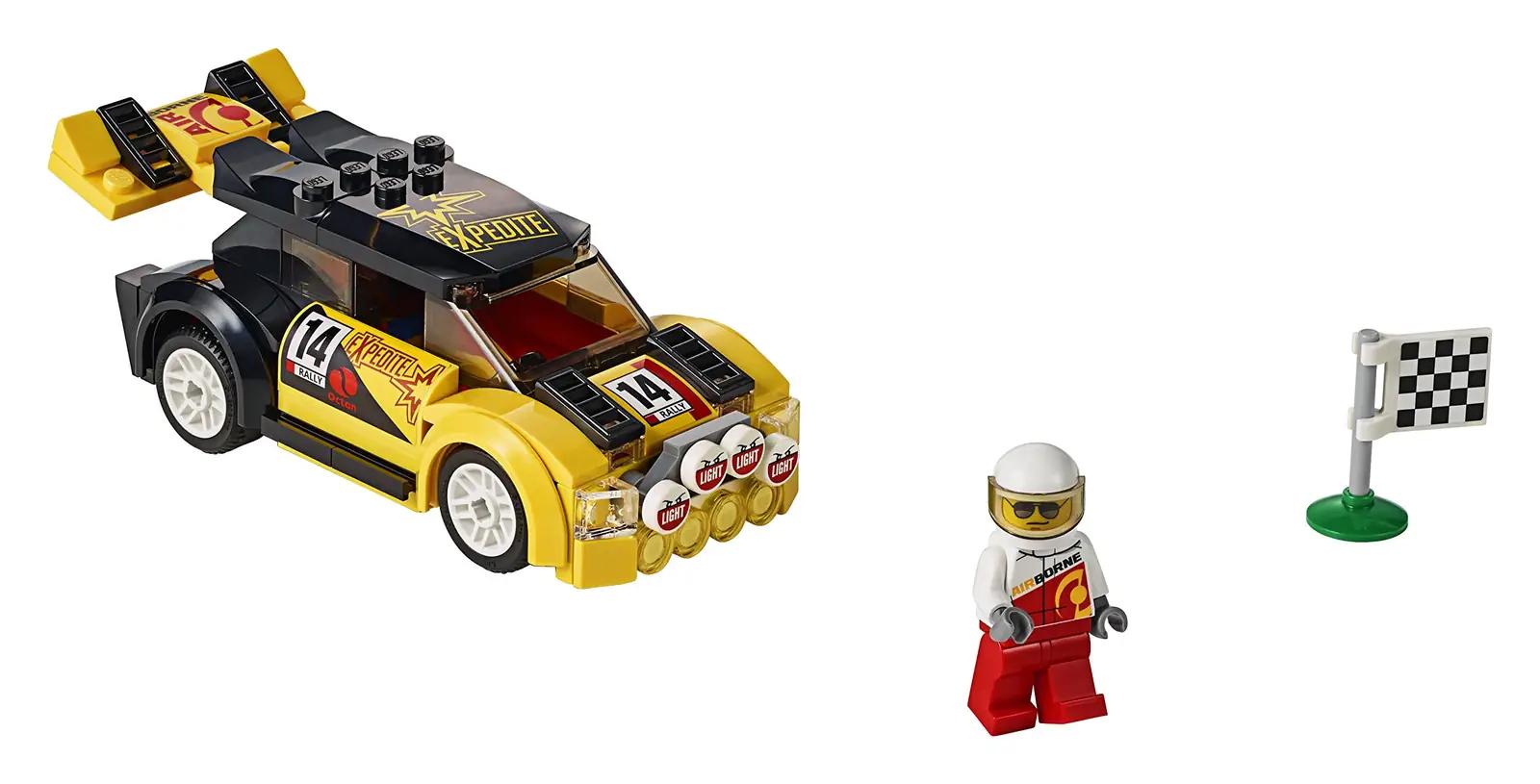 LEGO lõbus ja vastupidav ralliauto – mängukomplekt kingituseks – kasutusnäide
