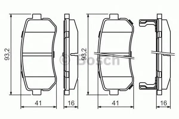 Bosch vastupidavad tagumised piduripadjakesed – vaikne pidurdus – pilt 6