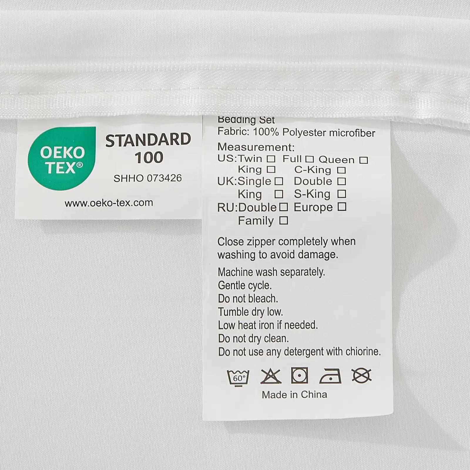 YASMENG pehme mikrofibrist voodipesu 240×260 cm – pilt 6