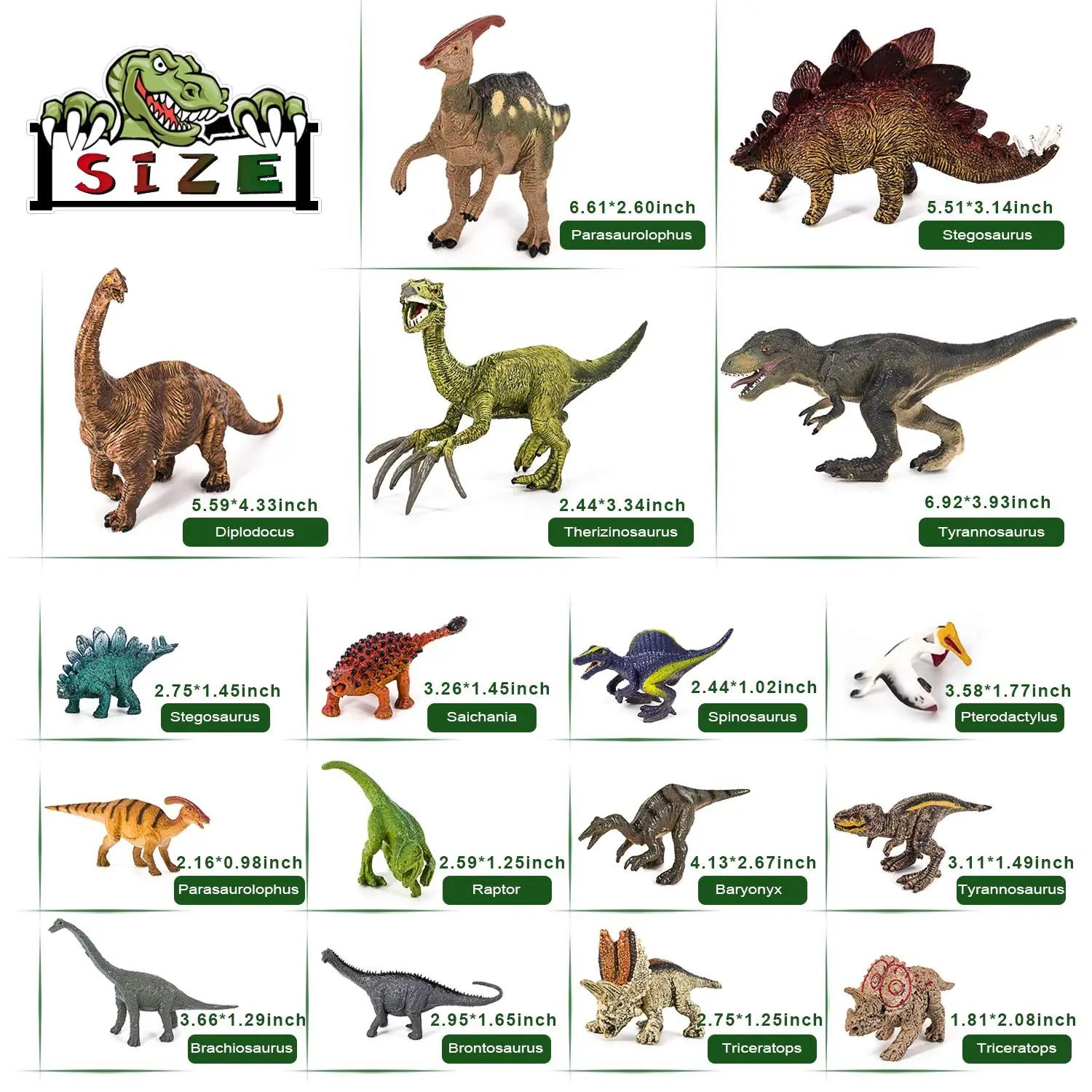 Tagitary detailne plastdinosauruste komplekt – pakend ja tarvikud