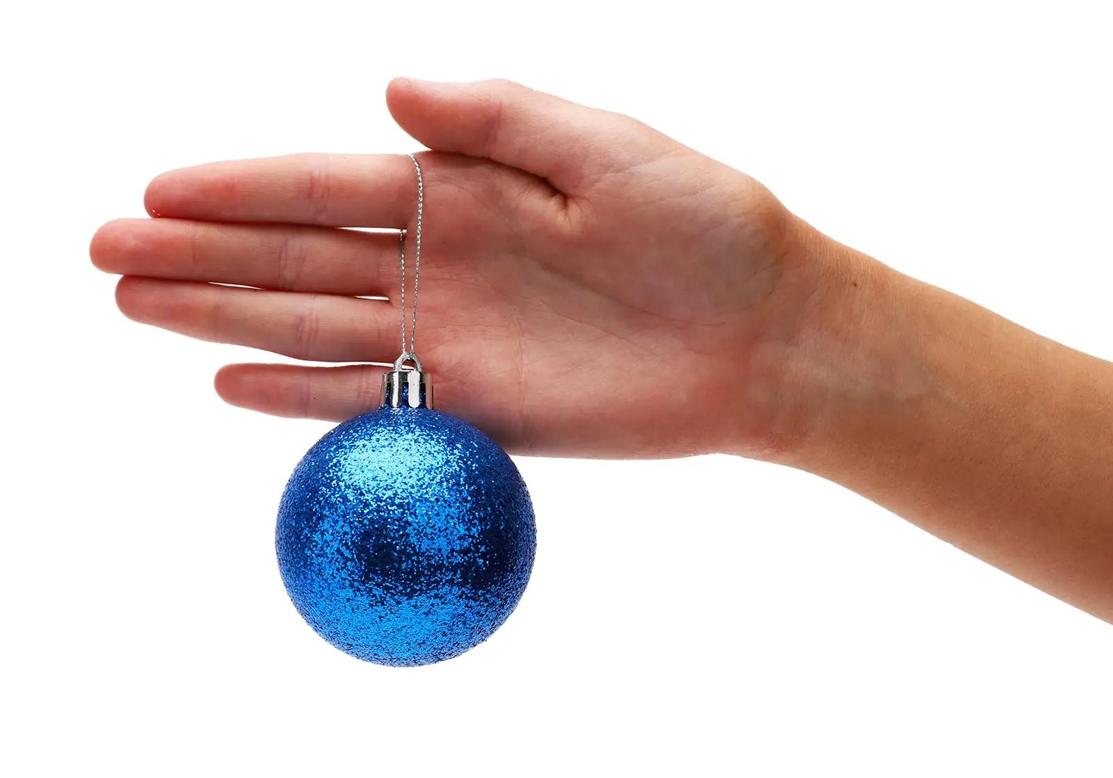 Christmas Concepts sinine purunemiskindel kuuseehe – hõbe – lisavaade