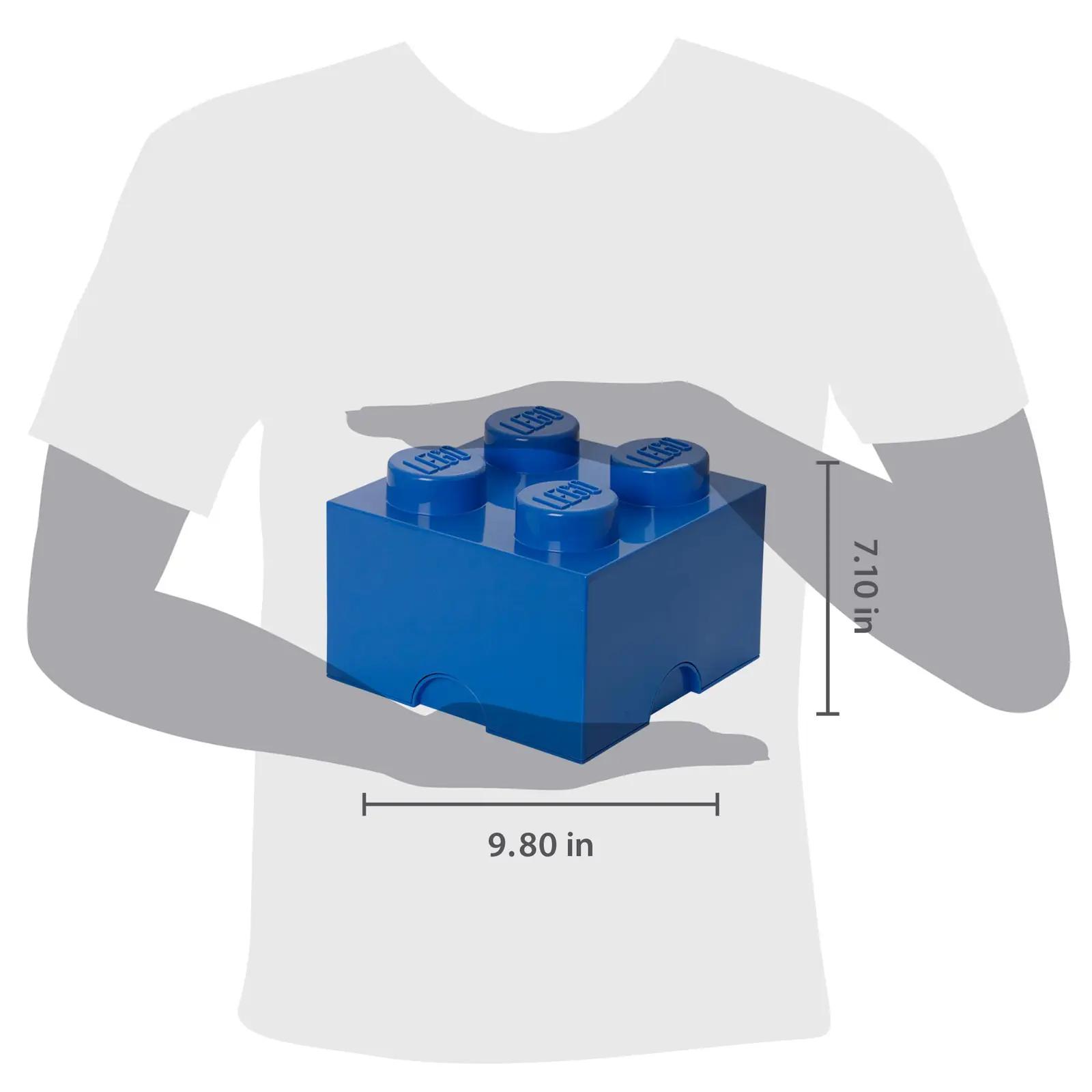 LEGO hoiukarp plastikust dekoratiivne Blue – praktiline kingiidee – detailne vaade
