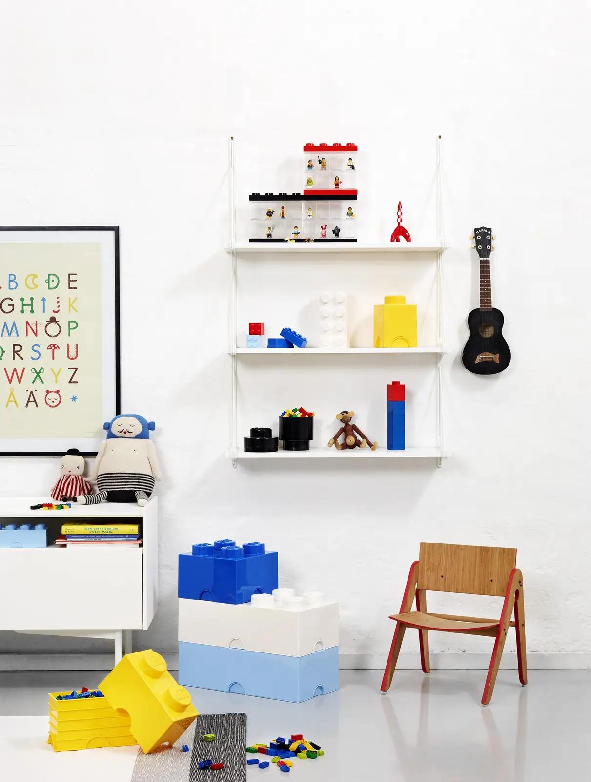 LEGO värviline hoiuklots komplekt – praktiline lastehoiustaja – detailne vaade
