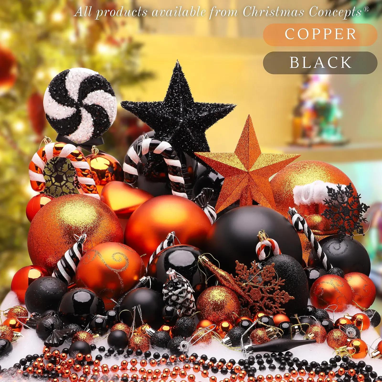 Christmas Concepts: dekoratiivsed 200 mm kuppelkuulid (kupfer) – pilt 6