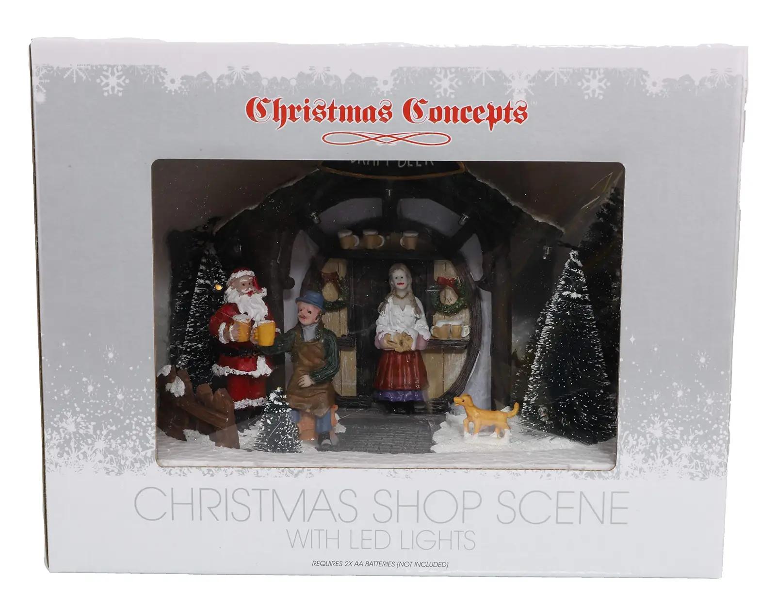 Christmas Concepts klaasripats jõuluküla 20 cm – dekoratiivne LED – pilt 6