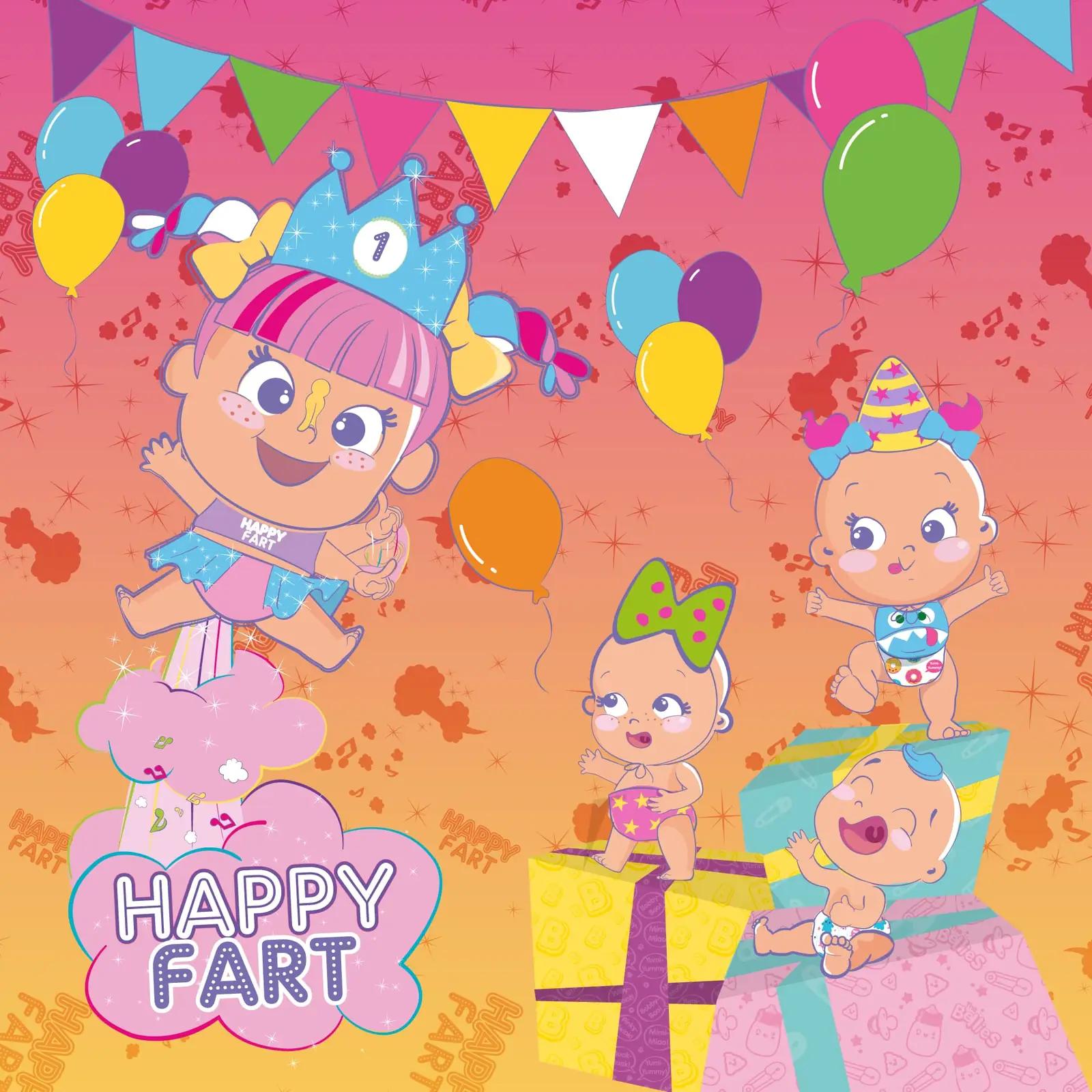 The Bellies From Bellyville pehme plastiknukk lastele – pilt 8