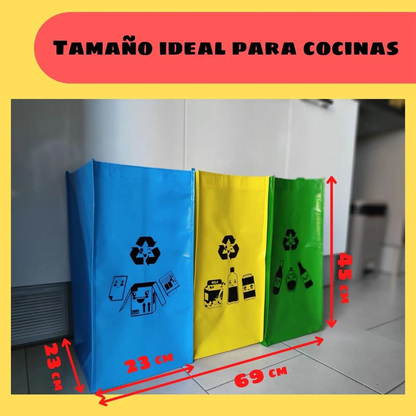 Recytip kollane taaskasutuskott kööki – vastupidav 3tk – pilt 6