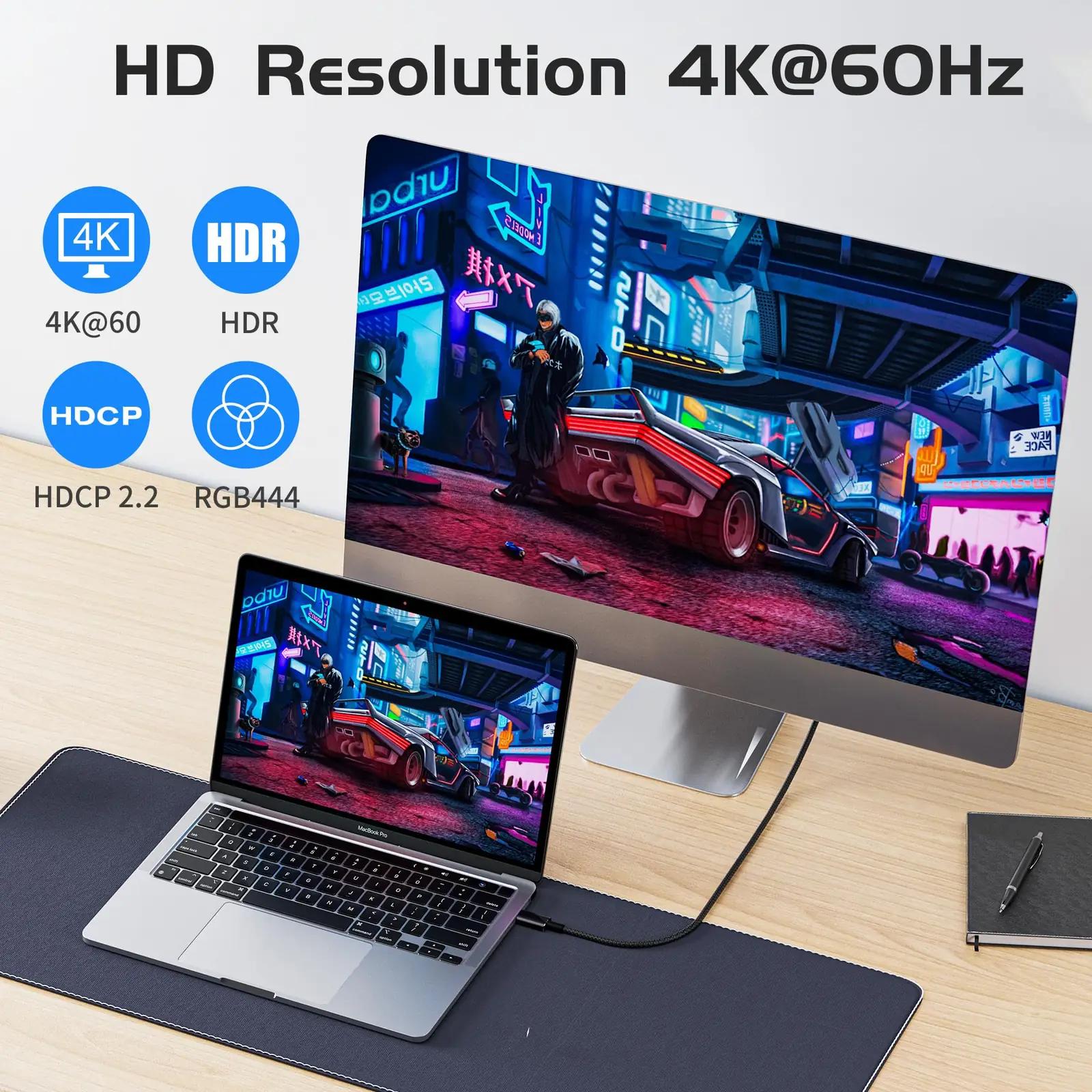 HOTUTUKI vastupidav USB-C kaabel 5m — kiire andmeedastus – pilt 6