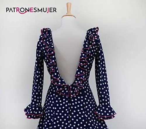 PATRONESMUJER paberist flamenco-kleidi mustrilõige DIY kingiks – pilt 6