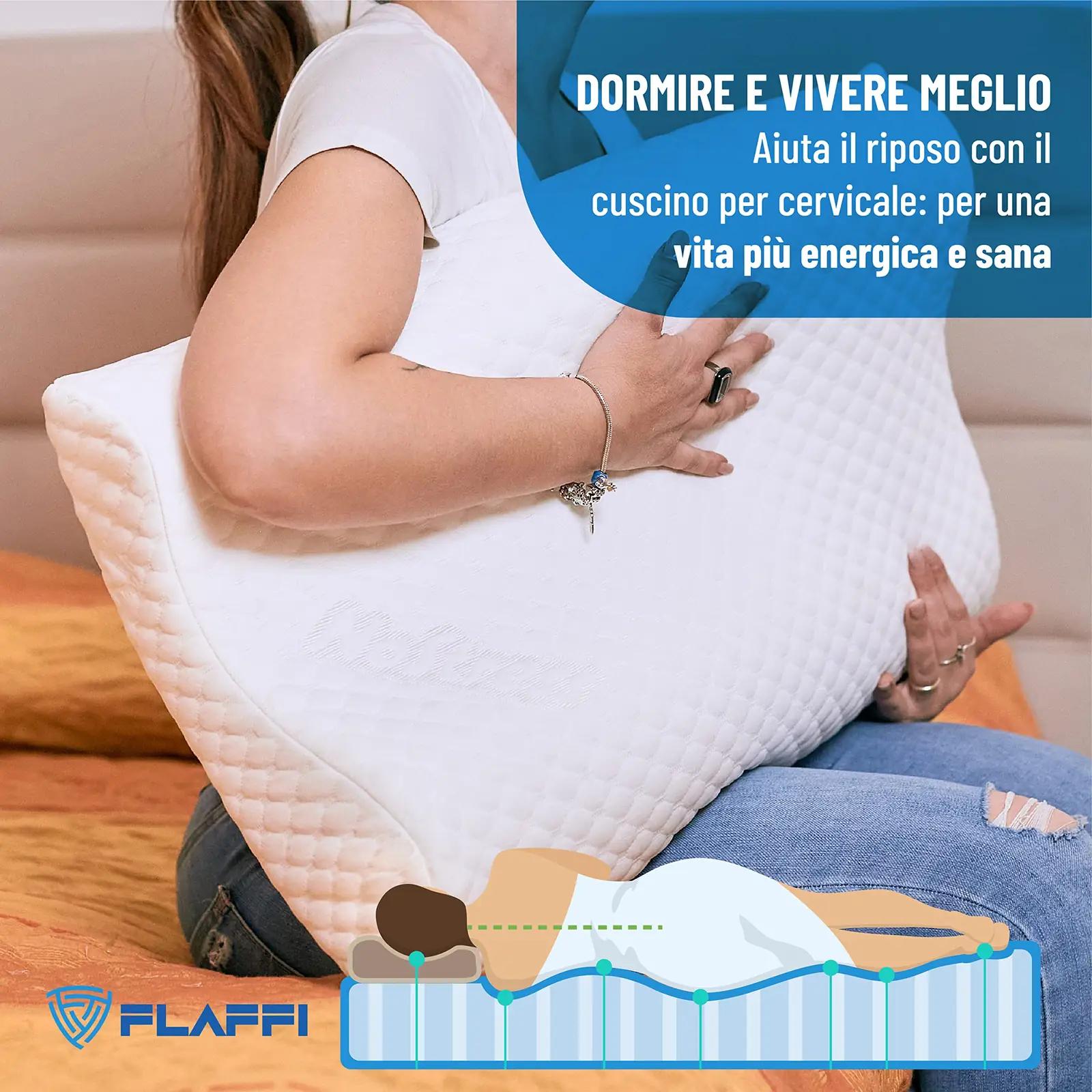 Flaffi mälumadratsiga kaelapadi magamiseks — ergonoomiline tugi – pilt 7