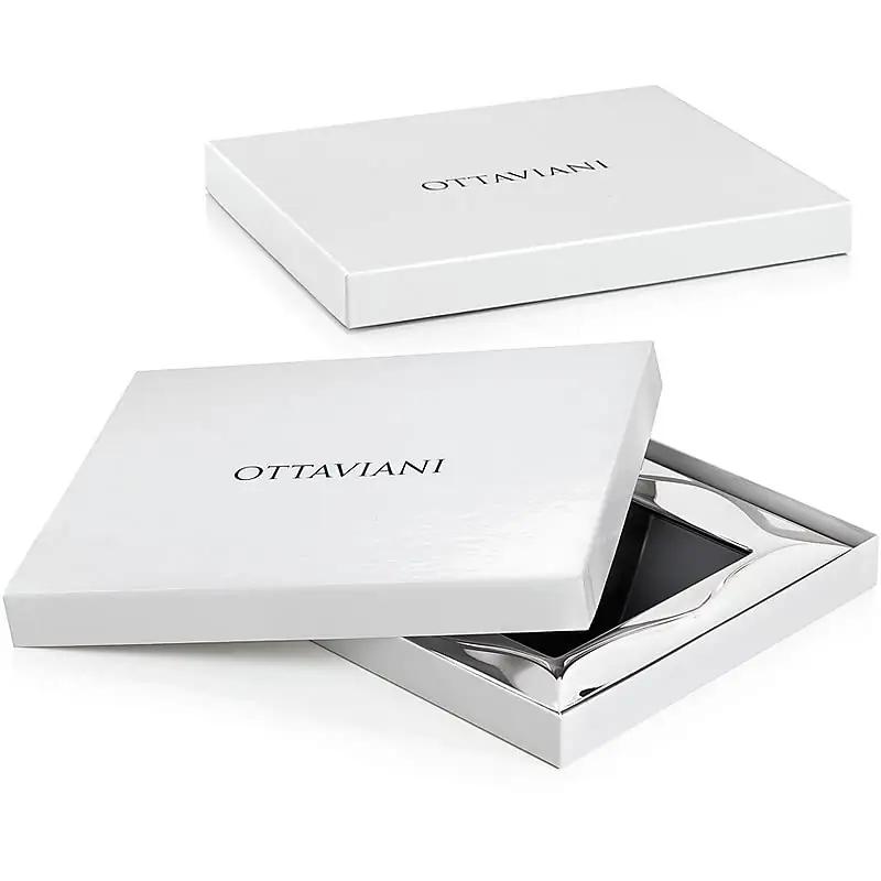 OTTAVIANI stiilne hõbedane fotoraam 13×18 cm kingituseks – pakend ja tarvikud