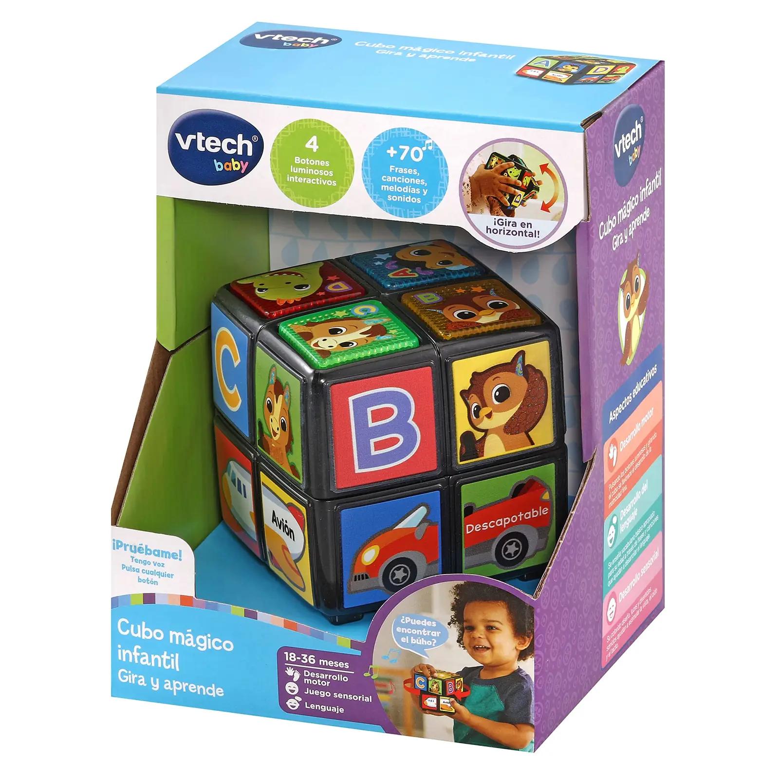 Vtech interaktiivne õppiv mängukuup plastist — sobib beebile – kasutusnäide