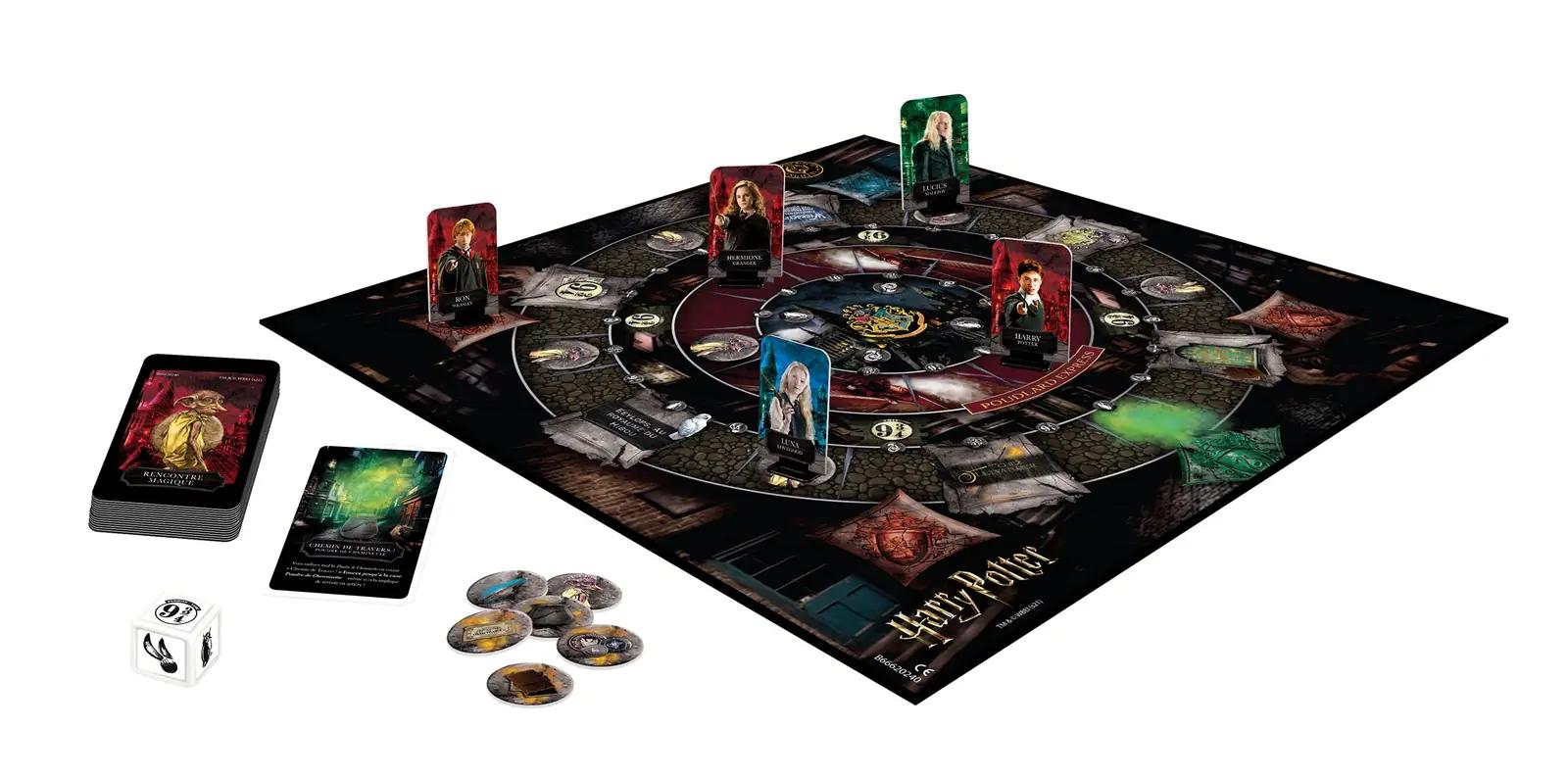 Shuffle lauamäng Harry Potter — perekonna ja sõprade ajaviide – pakend ja tarvikud