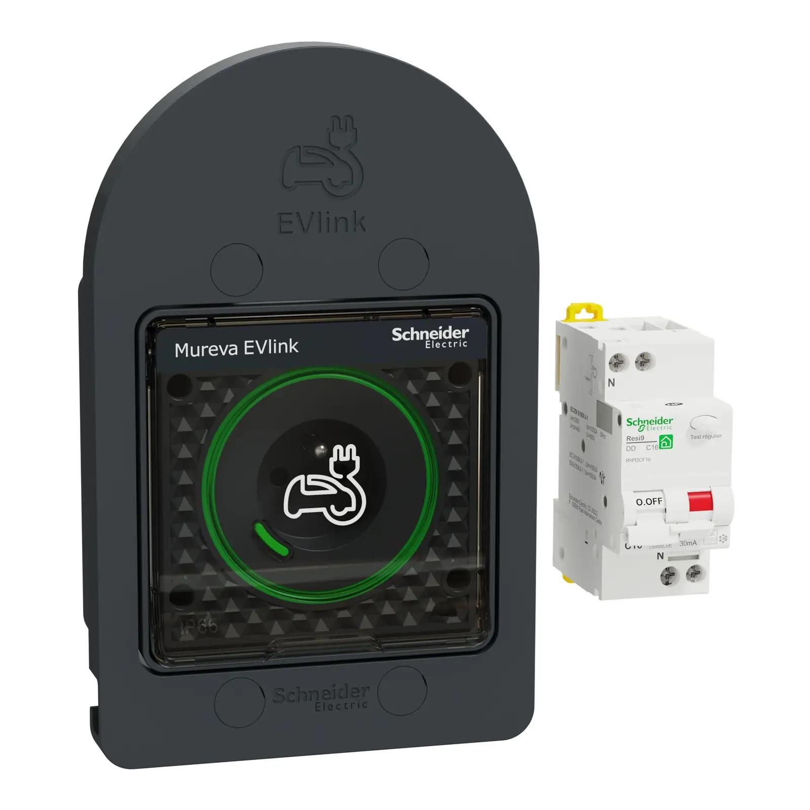 Schneider Electric ilmastikukindel pistikupesa ja kaitse