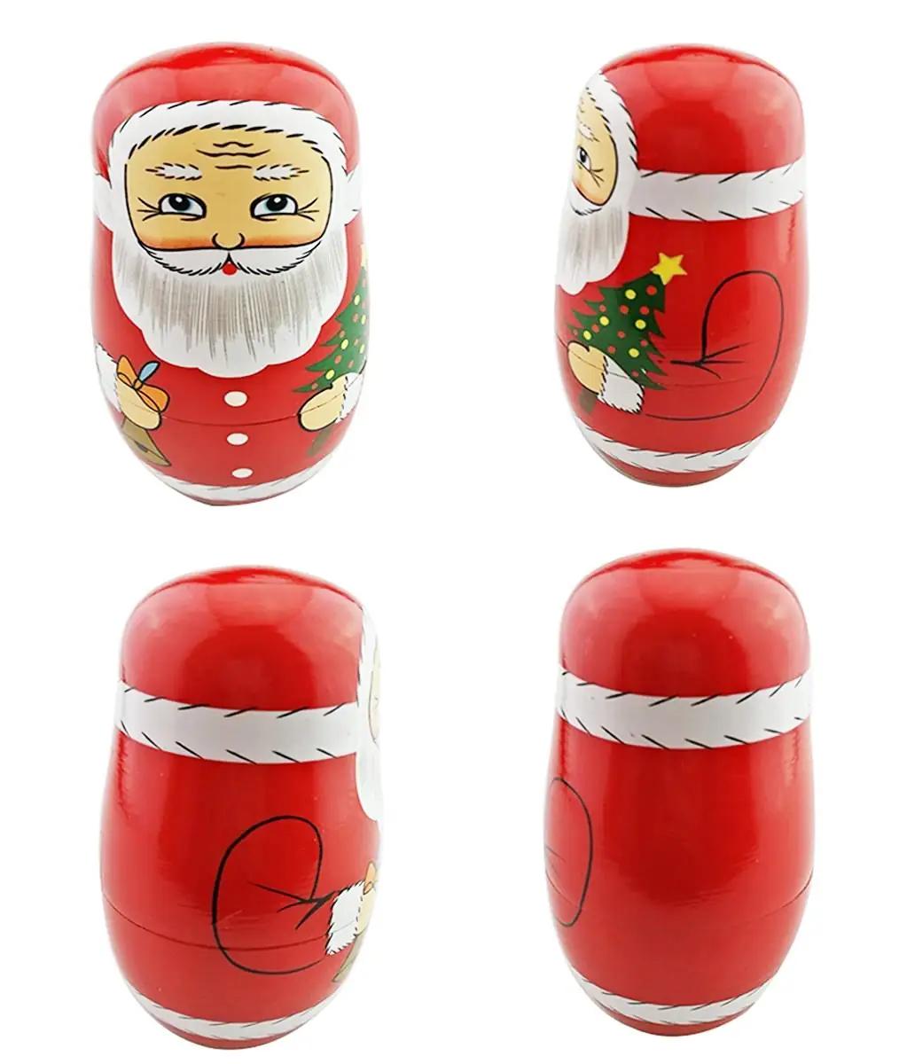 Winterworm puidust jõuluteemaline matryoshka – pilt 9
