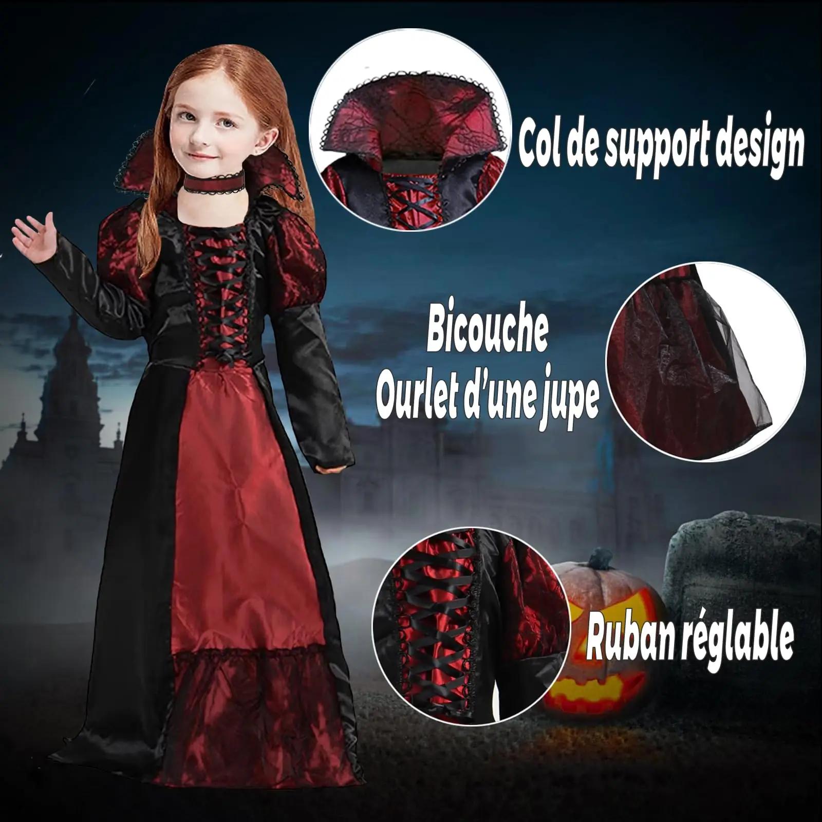 ATOWORLD punane vampiirikleidi komplekt tüdrukule – pakend ja tarvikud