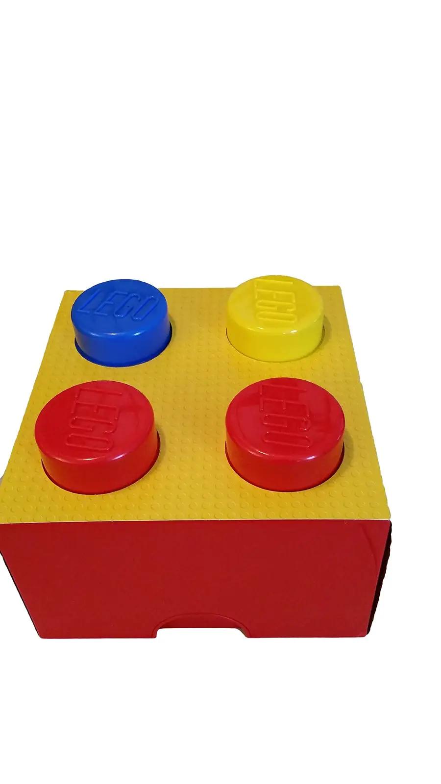 LEGO värviline hoiuklots komplekt – praktiline lastehoiustaja – pakend ja tarvikud