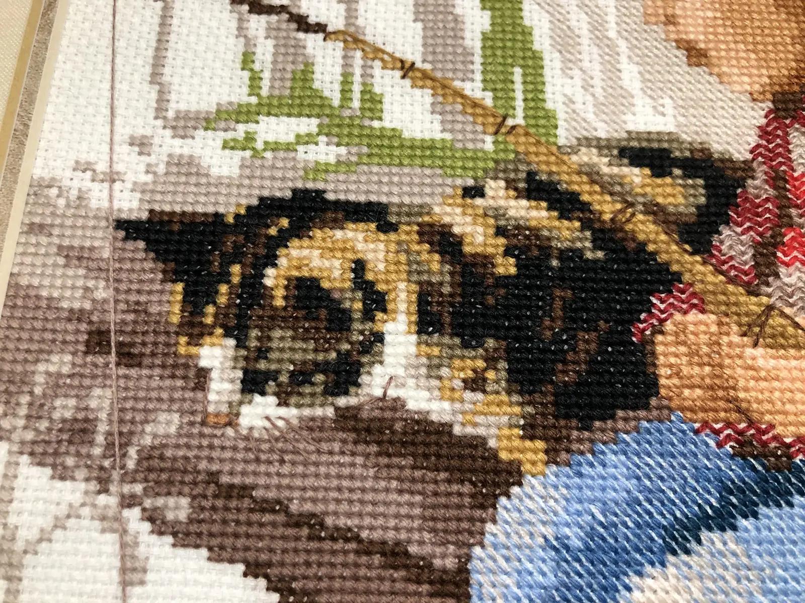 Riolis ristpistekomplekt Let’s Go Fishing – villane keskmine pilt – detailne vaade
