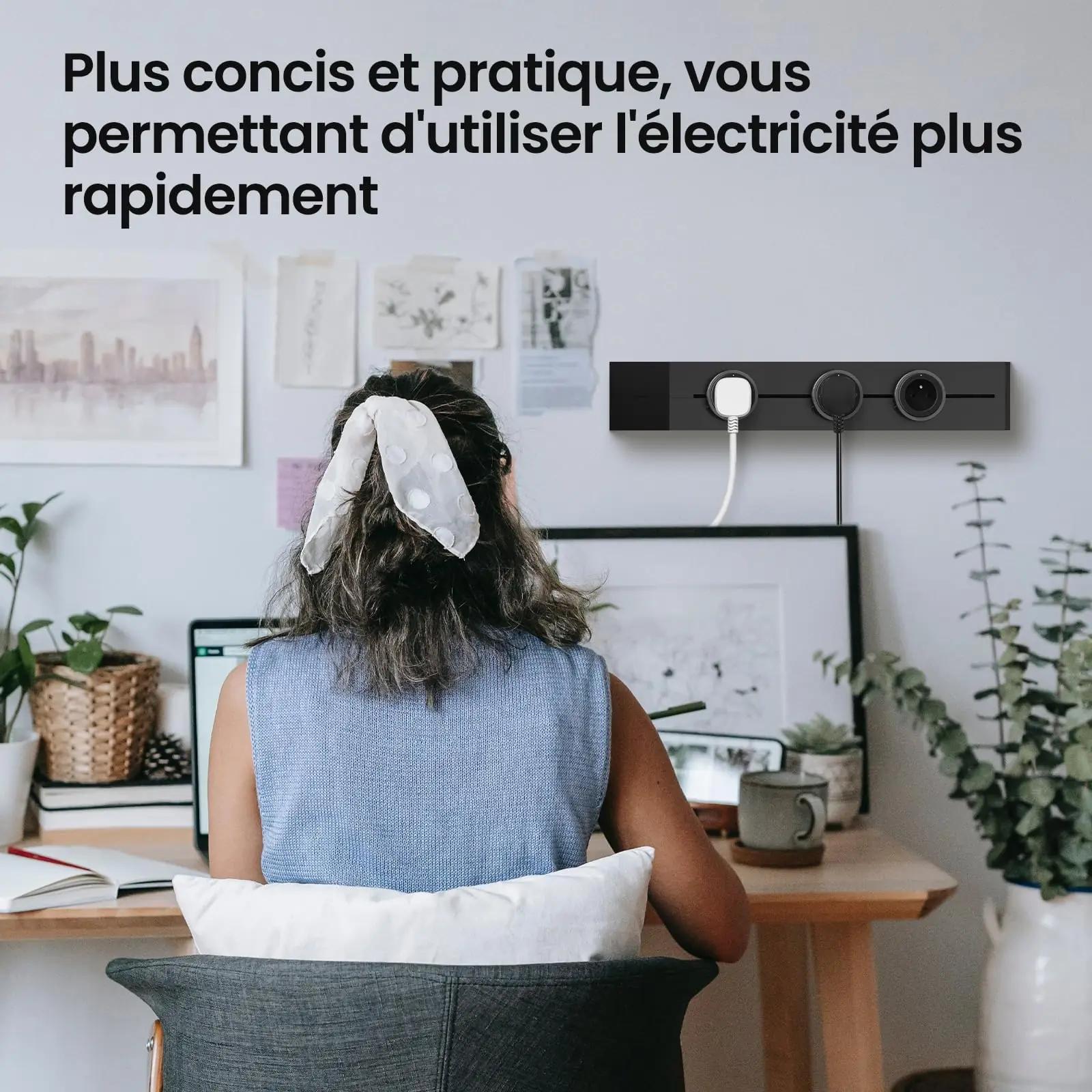 GONEO seinarahmiga mitmeotstarbeline pistikupesa – vastupidav ABS – pilt 7