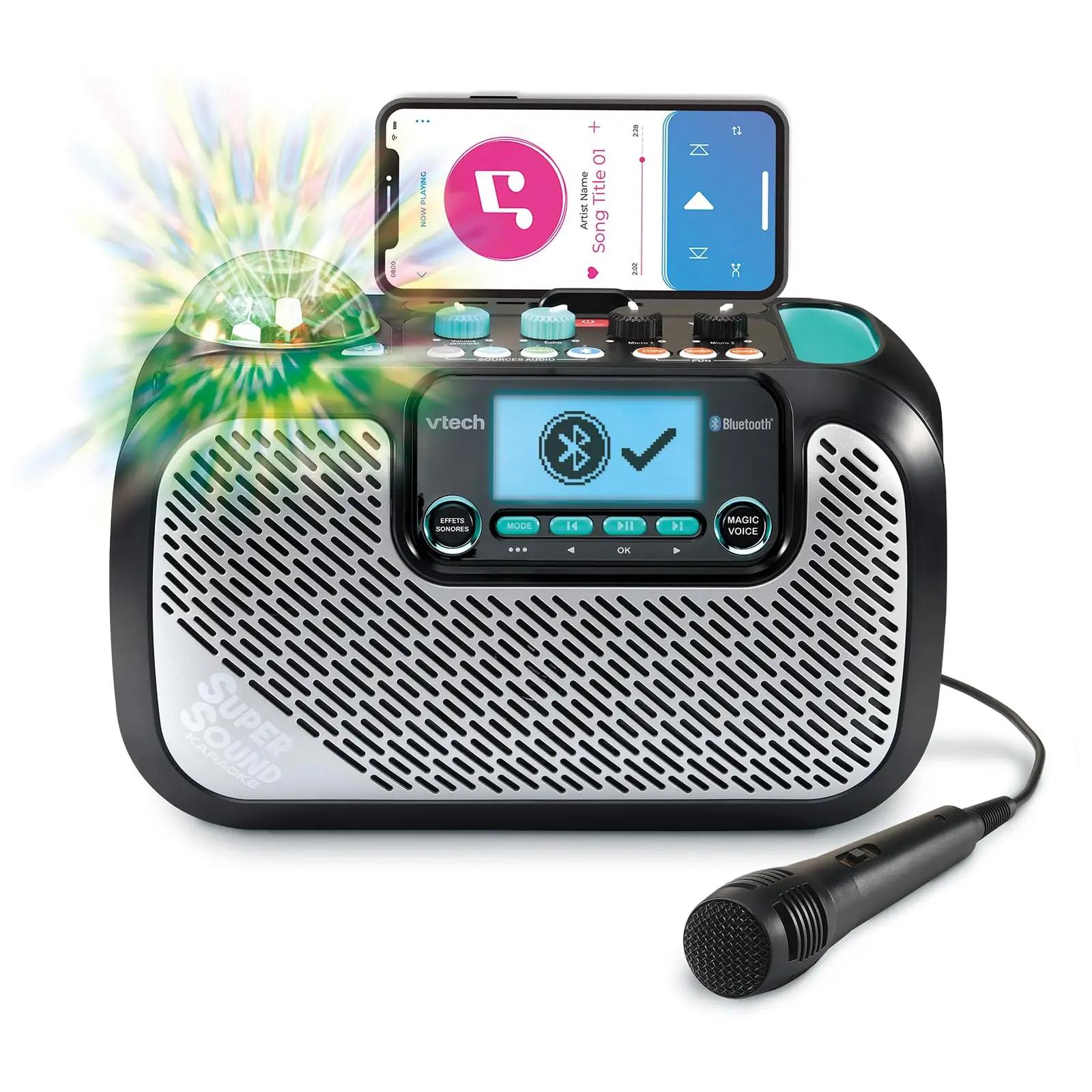 Vtech Supersound Karaoke — kodune lõbu plastist disainiga – pakend ja tarvikud