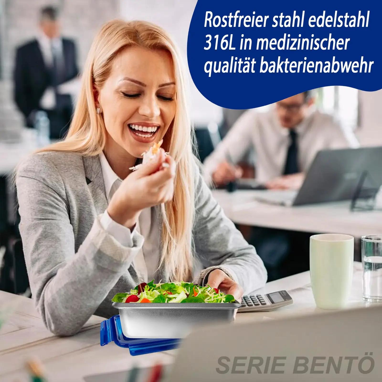 XSQUO Useful Tech XSQUO roostevabast terasest Bento-komplekt – lisavaade