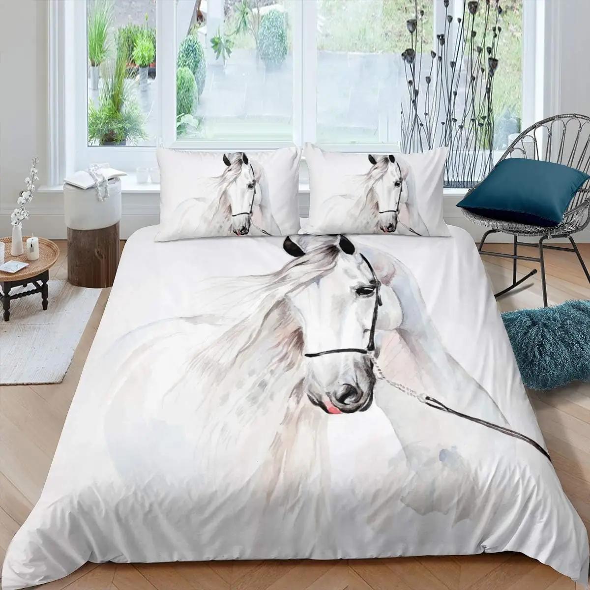 Homemissing pehme mikrofibra voodipesu 200×200 cm hobune – lisavaade
