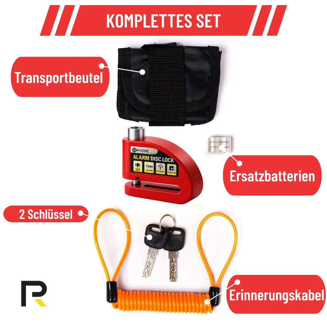phone ride turvaline ketaspidurilukk 110 dB häirega – pakend ja tarvikud