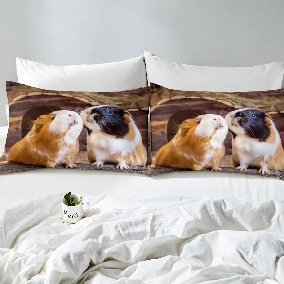 Homewish pehme mikrofibrist voodipesu 220×240 – loomapildiga – kasutusnäide