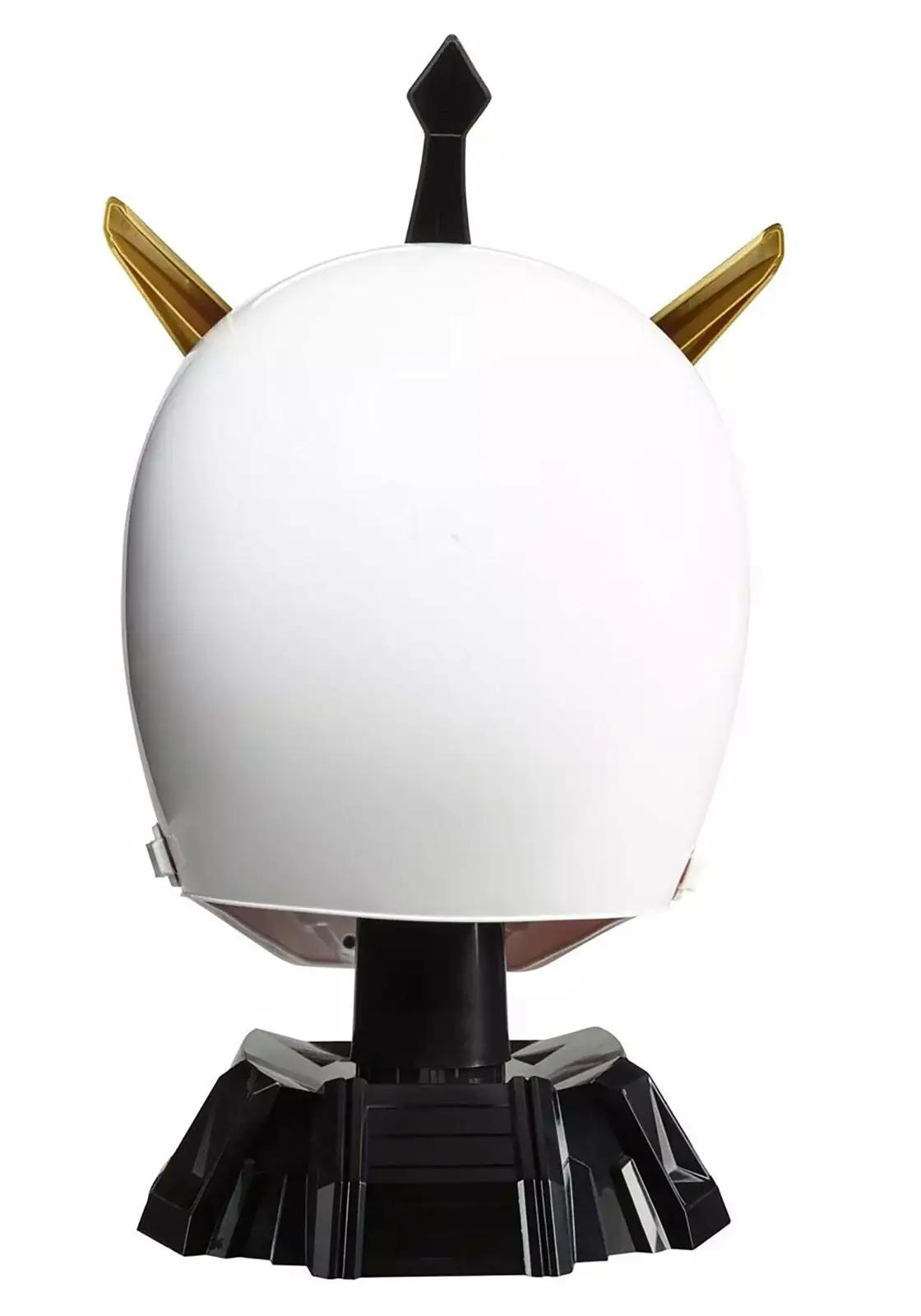 Power Rangers kuldne PVC elektriline Lord Drakkon helm – kasutusnäide