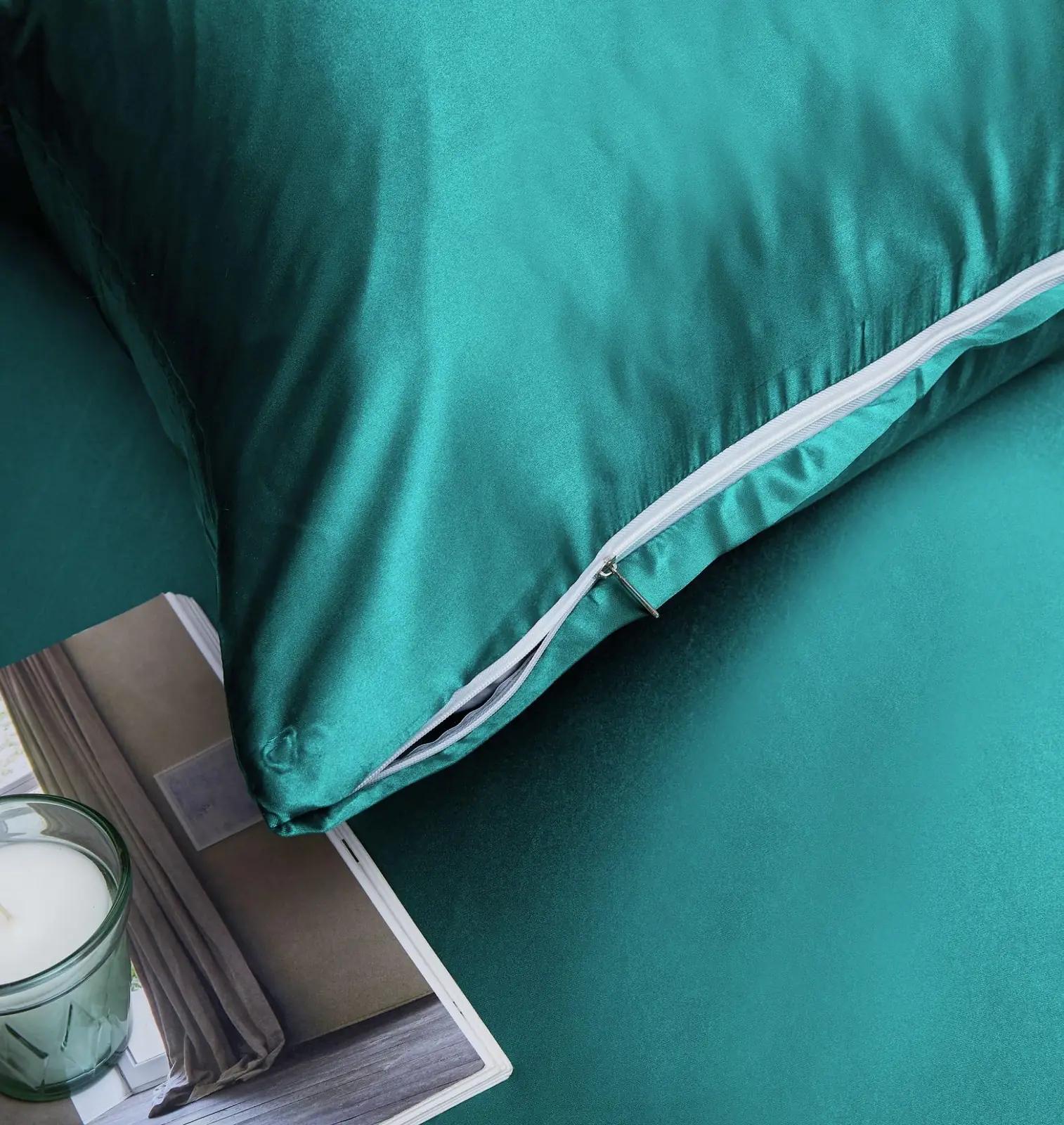 YASMENG siidine satiinvoodipesu 240×260 cm turkis – pilt 6