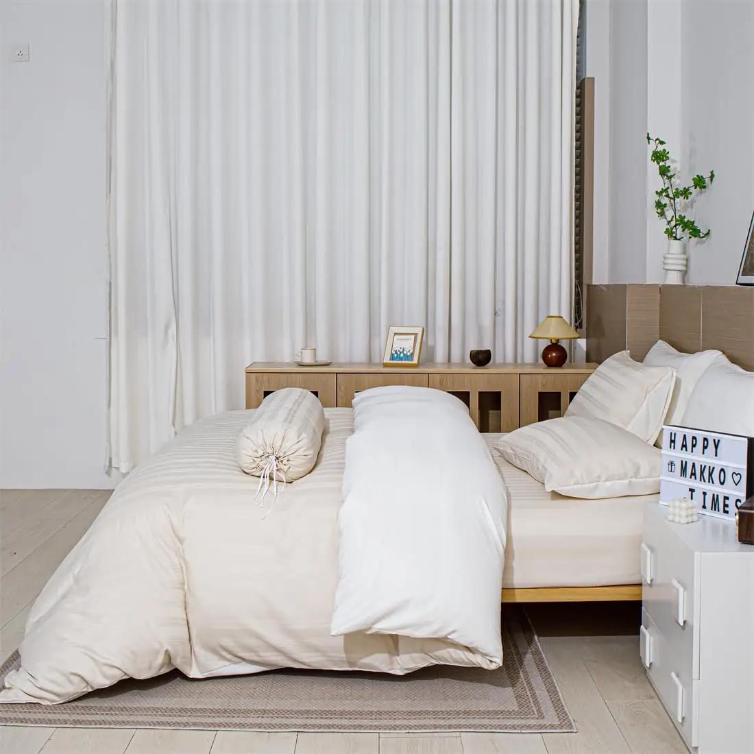 YASMENG satiinist voodipesu 140×200 cm – pehme ja elegantne – pilt 9
