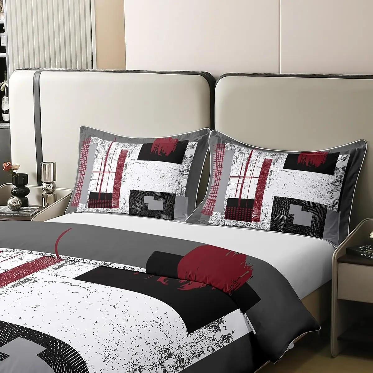 Homewish puuvillane voodilinakomplekt 200×200 cm – õrn retrostiil – kasutusnäide