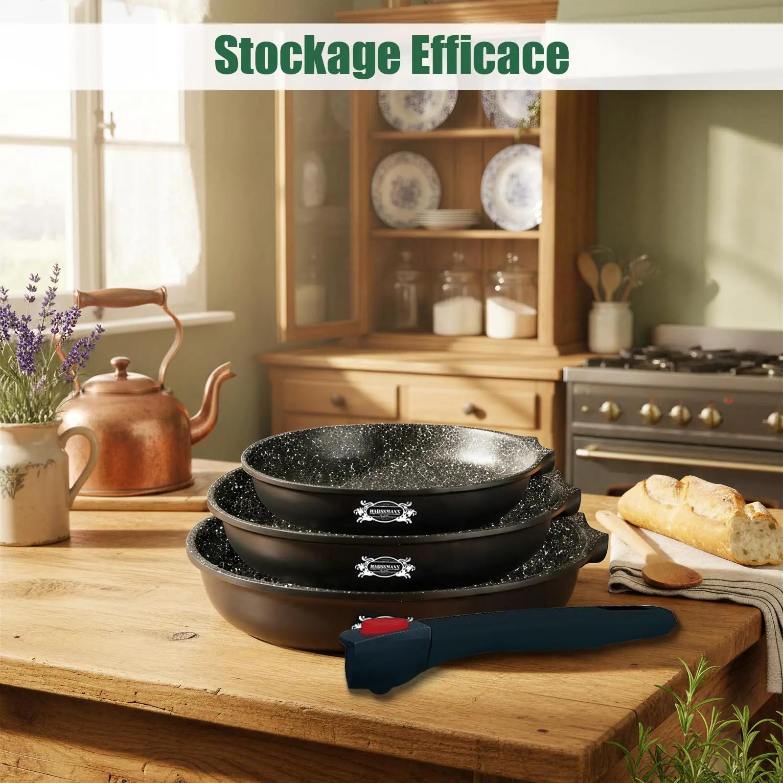 HAUSSMANN heritage 28 cm alumiiniumist praepann eemaldatava – pilt 7