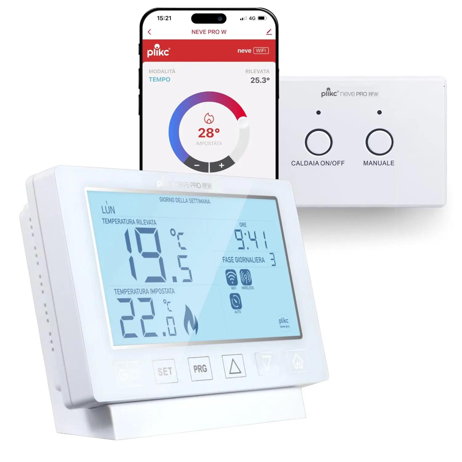 plikc NEVE PRO RFW programmeeritavad termostaadid – toote esivaade