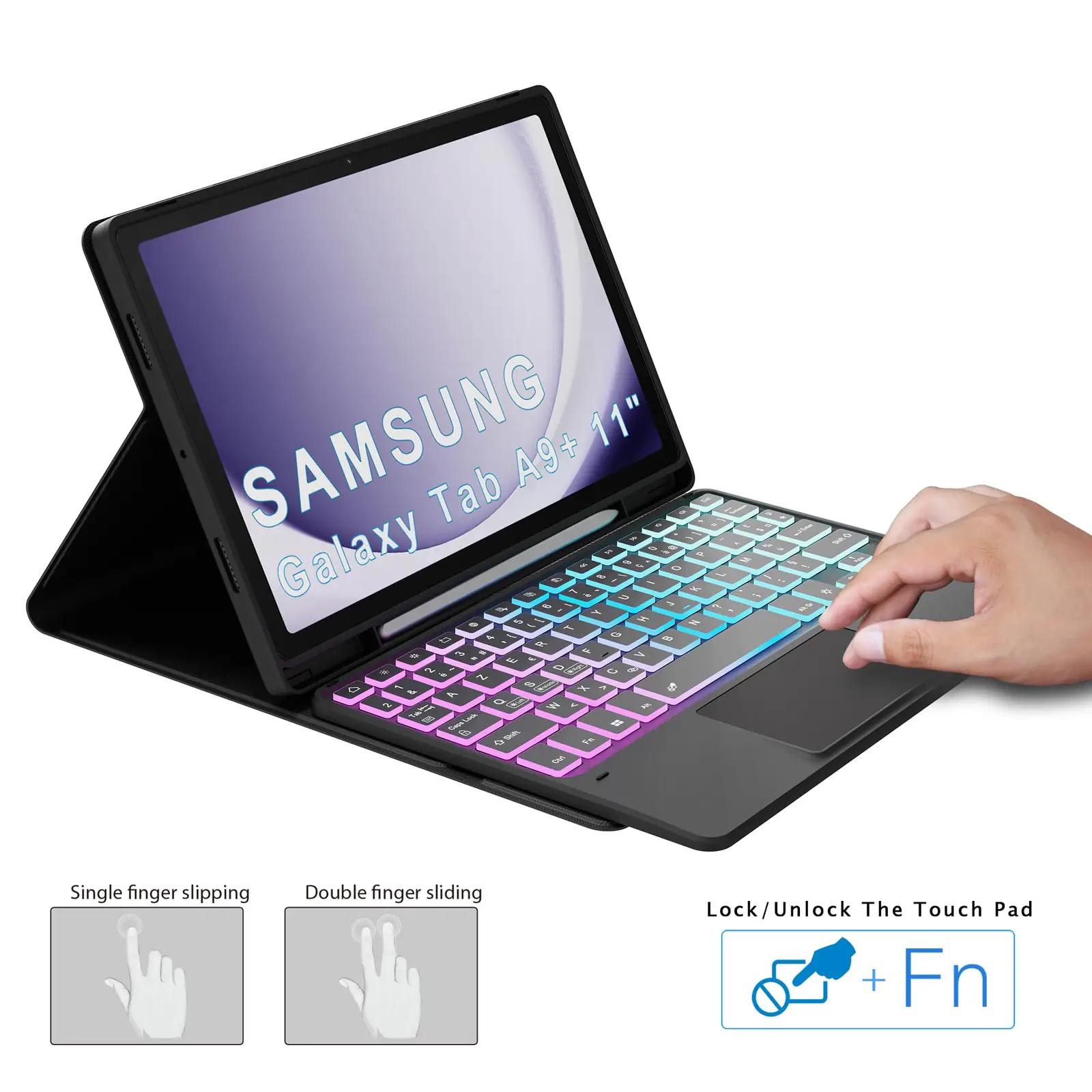 VANKEYPAD kaitsev ümbris klaviatuuriga — pehme kate Galaxy Tab – lisavaade
